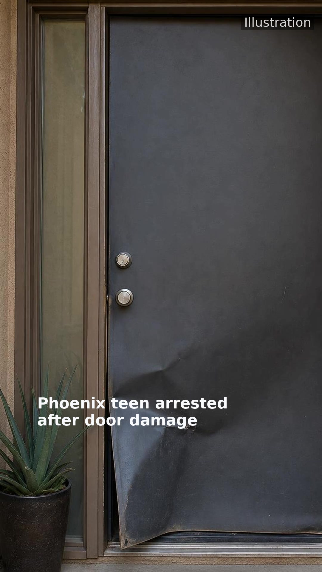 Phoenix teen arrested after door damage