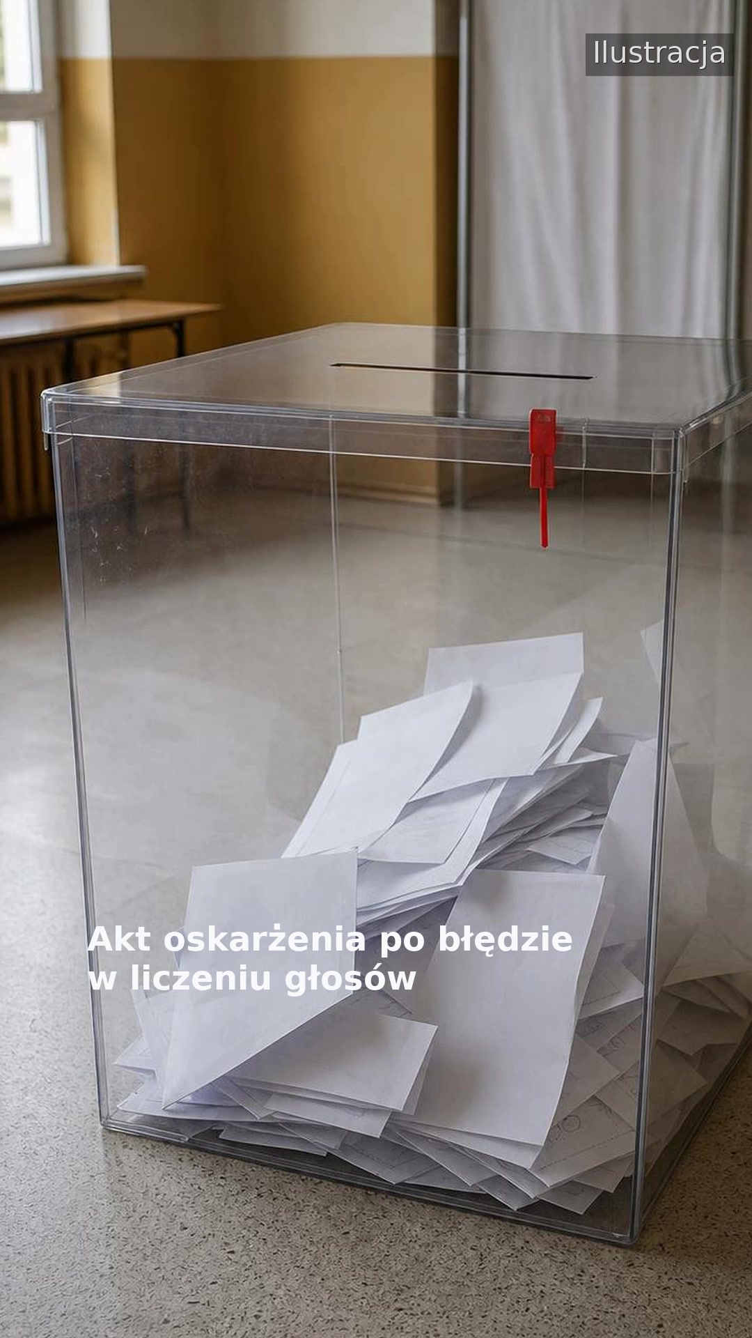 Akt oskarżenia po błędzie w liczeniu głosów