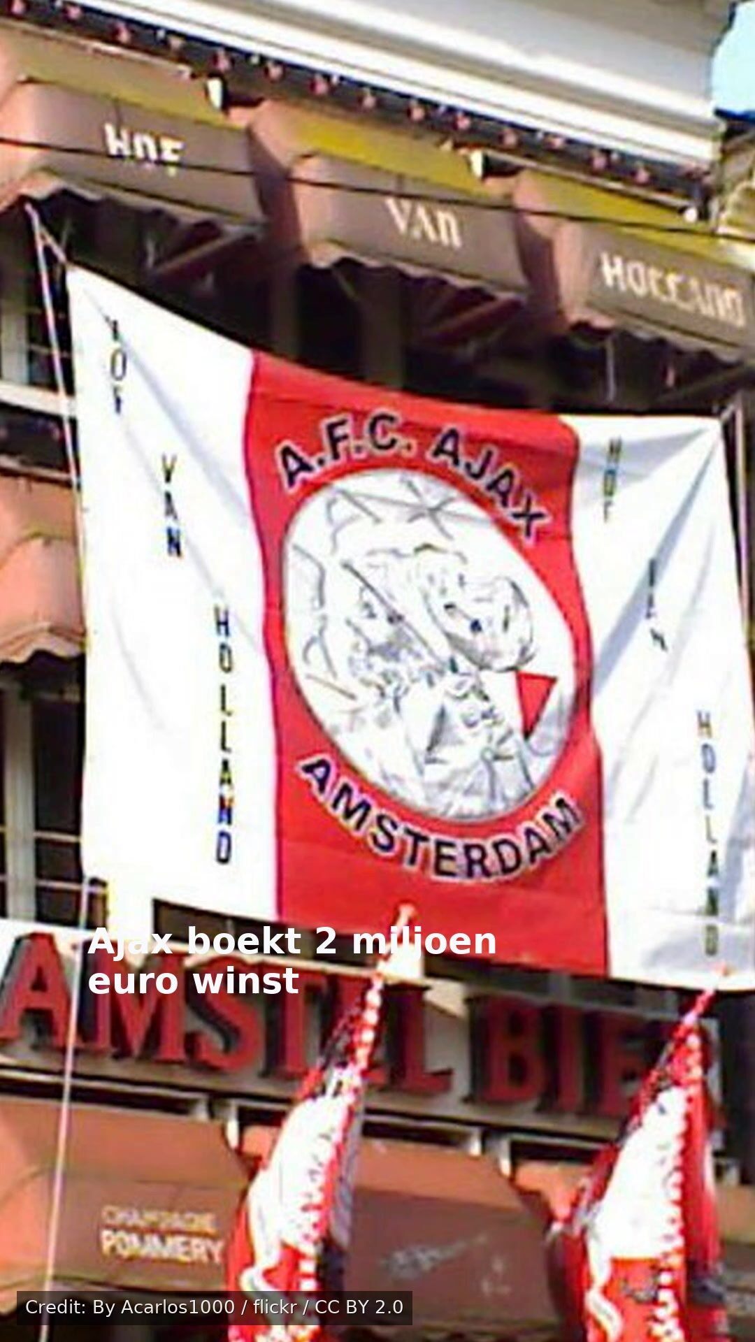Ajax boekt 2 miljoen euro winst