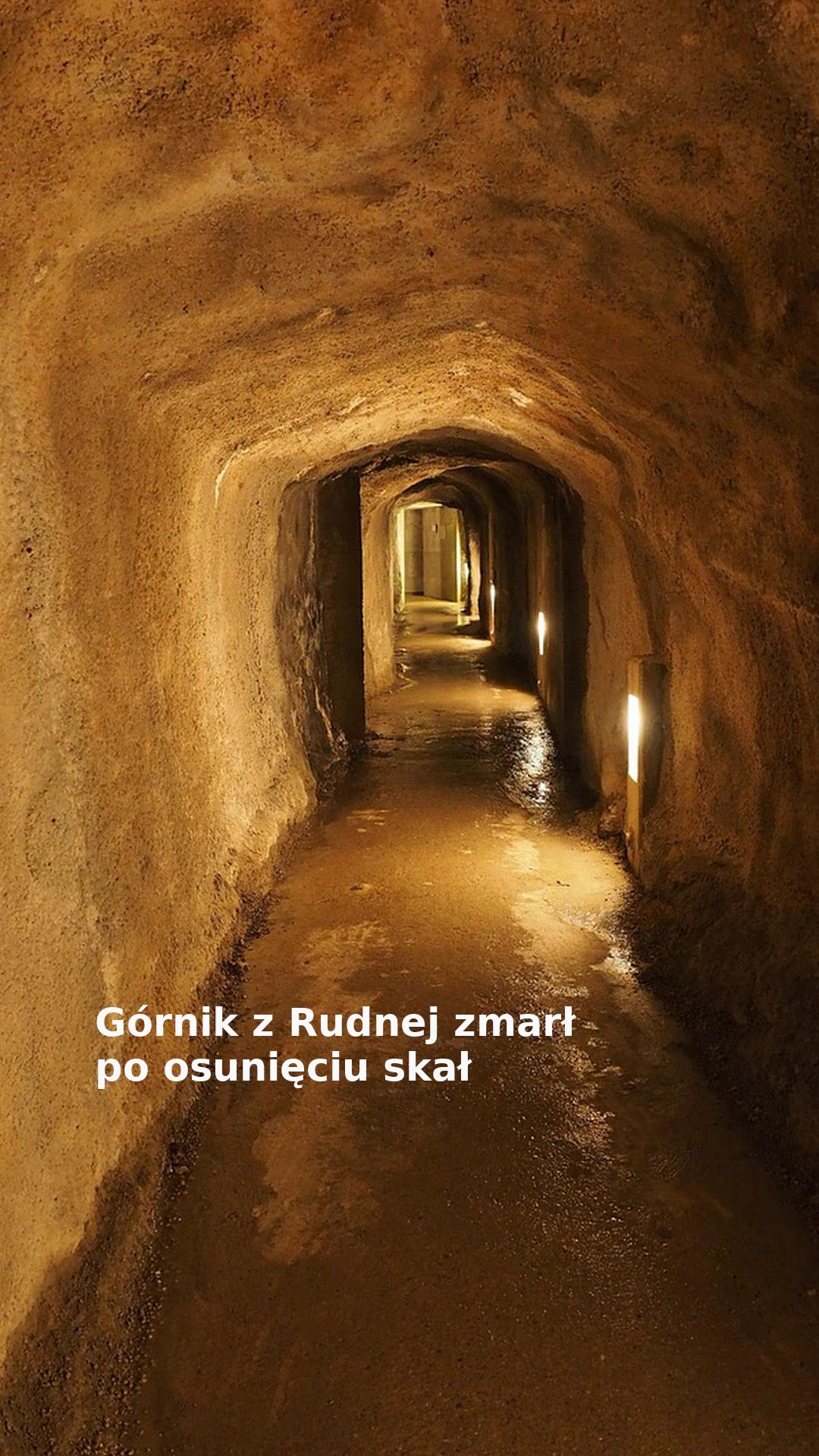Górnik z Rudnej zmarł po osunięciu skał