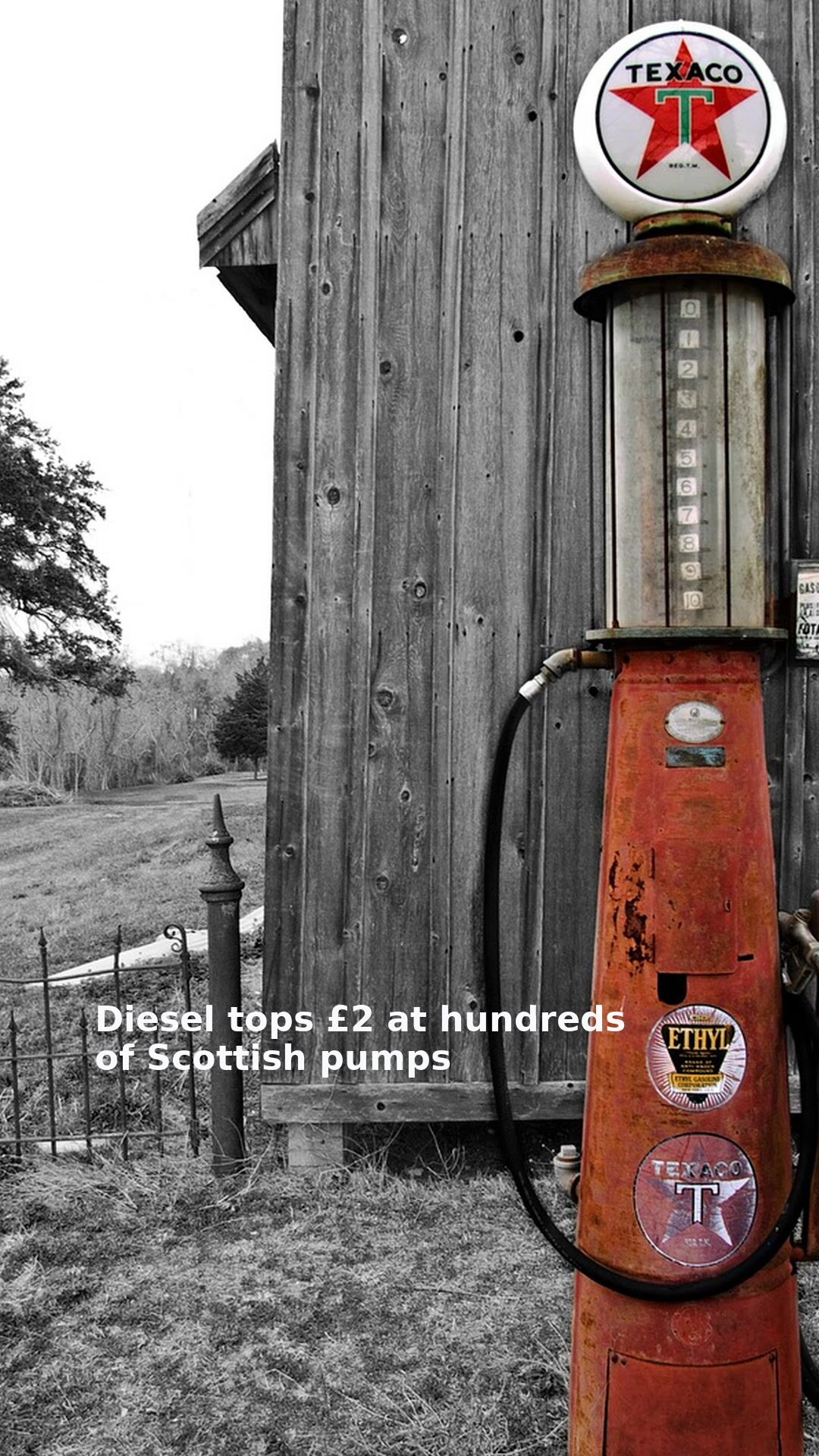 Diesel tops £2 at hundreds of Scottish pumps