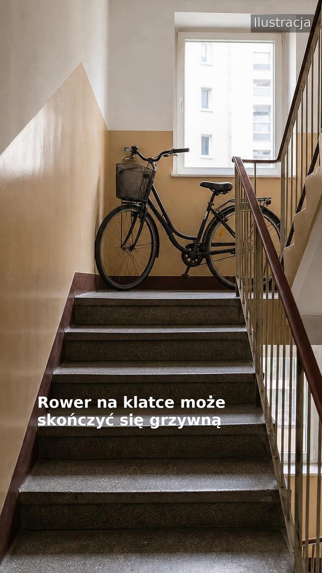 Rower na klatce może skończyć się grzywną