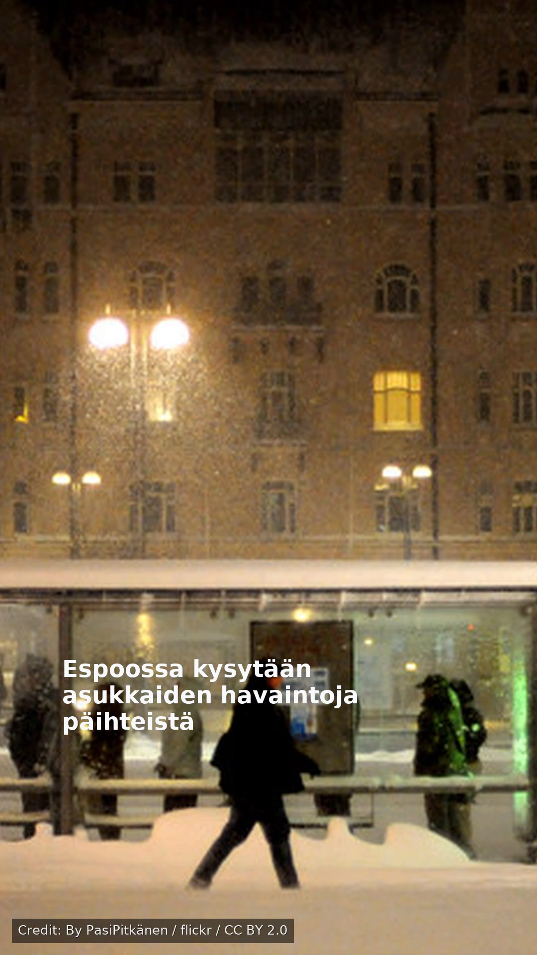 Espoossa kysytään asukkaiden havaintoja päihteistä