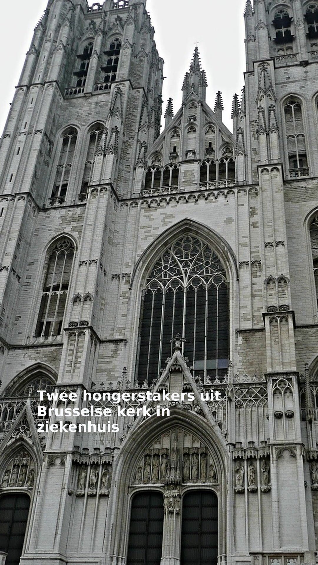 Twee hongerstakers uit Brusselse kerk in ziekenhuis