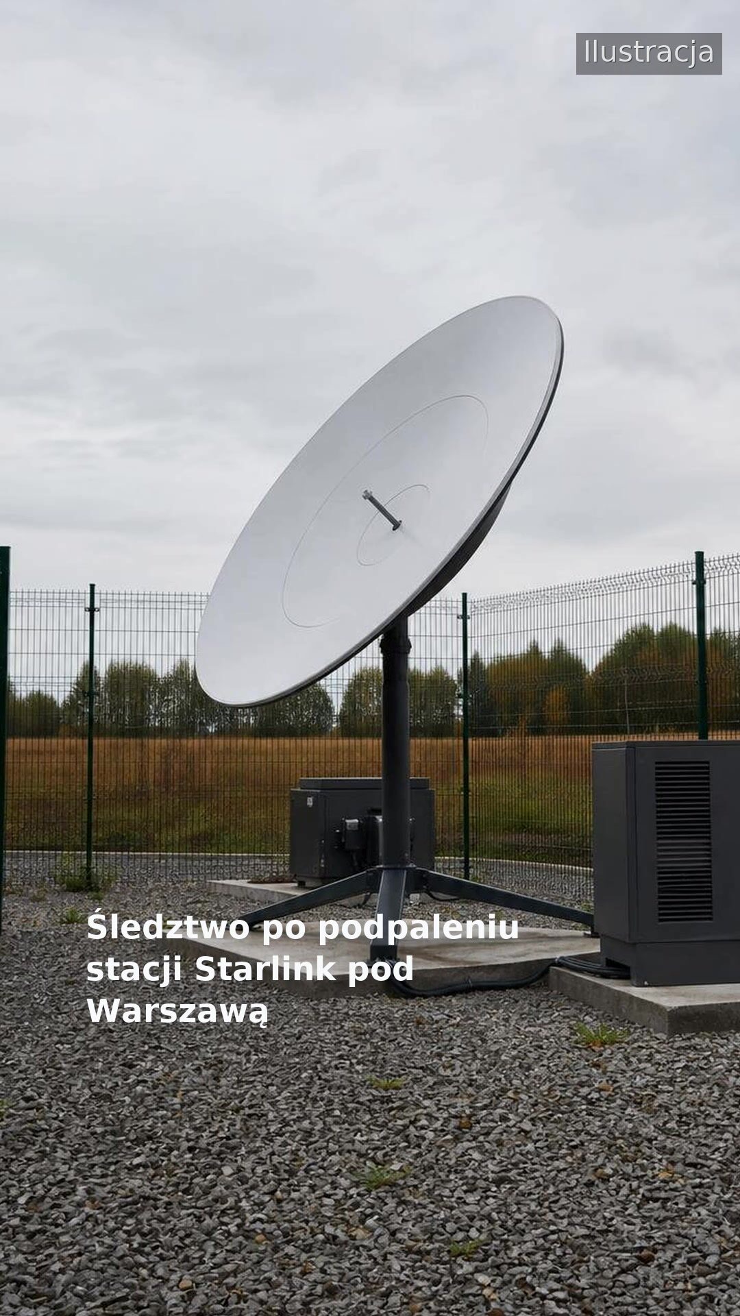 Śledztwo po podpaleniu stacji Starlink pod Warszawą