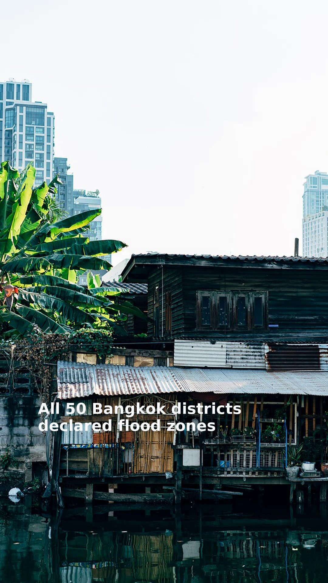 All 50 Bangkok districts declared flood zones