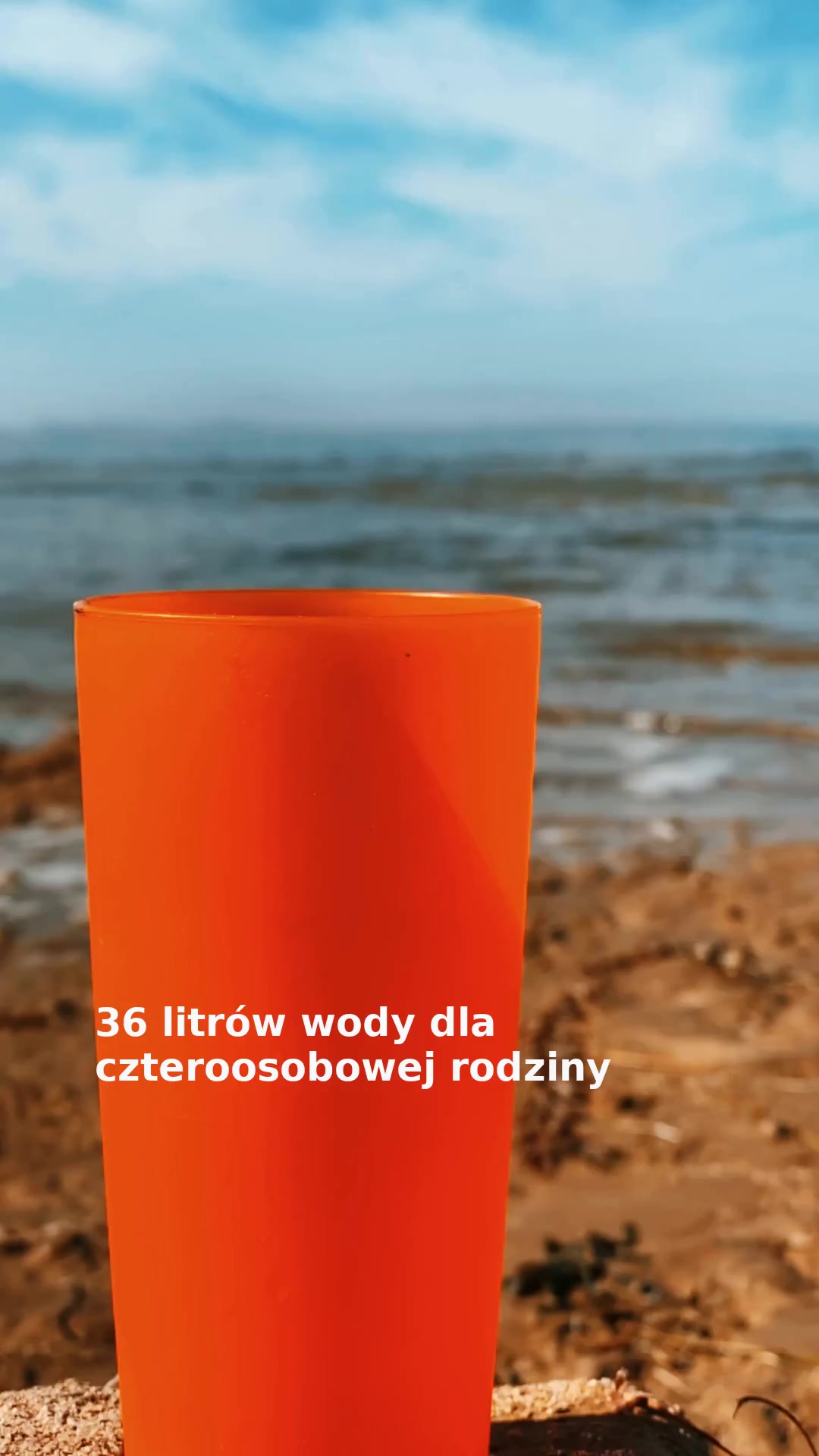 36 litrów wody dla czteroosobowej rodziny
