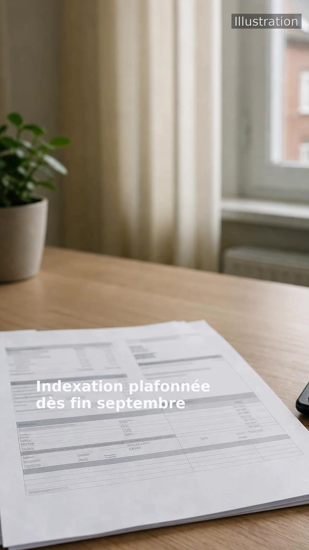 Indexation plafonnée dès fin septembre