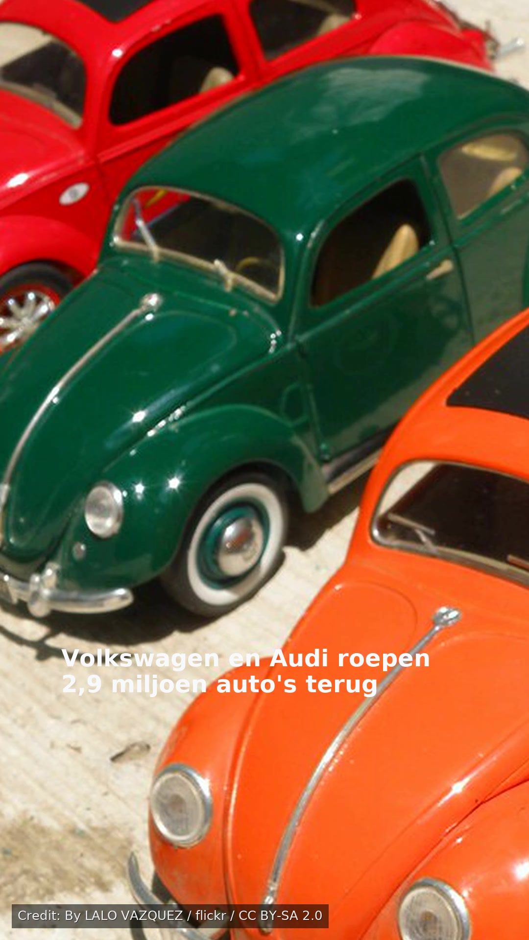 Volkswagen en Audi roepen 2,9 miljoen auto's terug