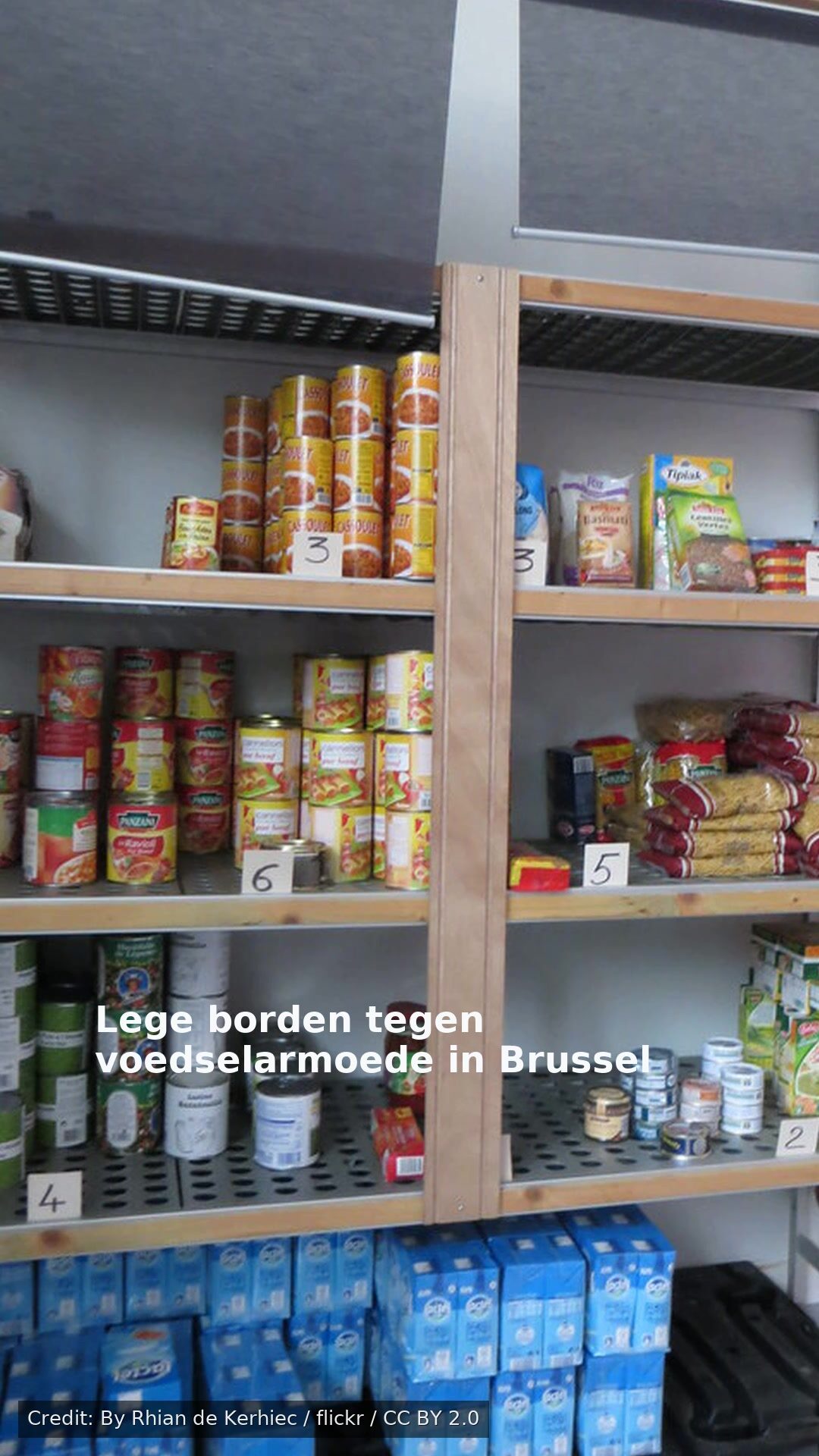 Lege borden tegen voedselarmoede in Brussel