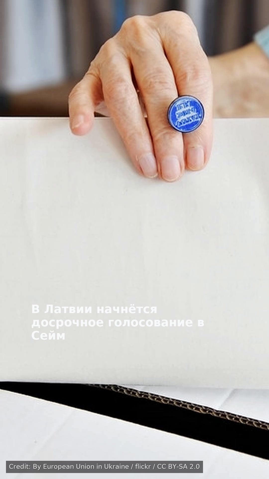 В Латвии начнётся досрочное голосование в Сейм