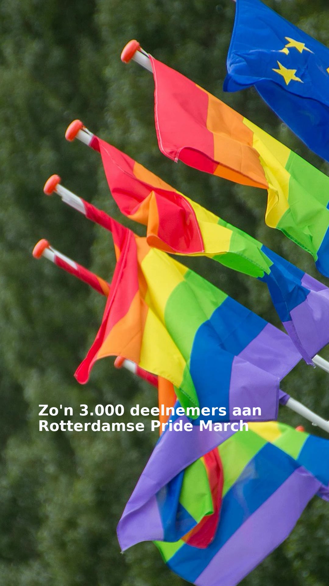Zo'n 3.000 deelnemers aan Rotterdamse Pride March