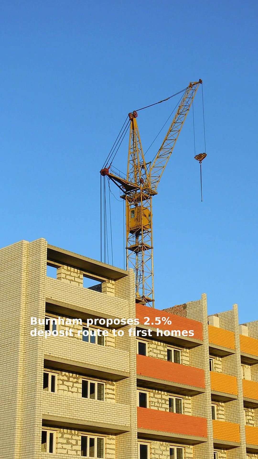 Burnham proposes 2.5% deposit route to first homes