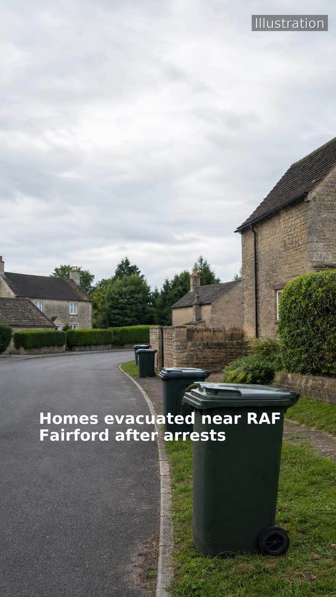 Homes evacuated near RAF Fairford after arrests