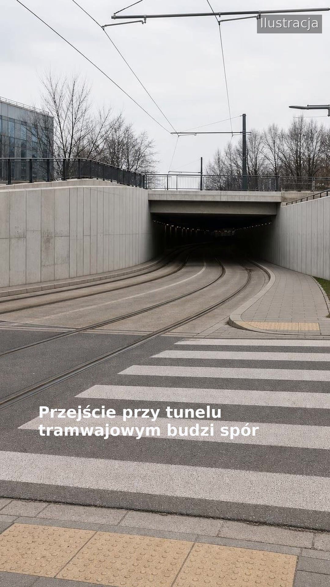 Przejście przy tunelu tramwajowym budzi spór