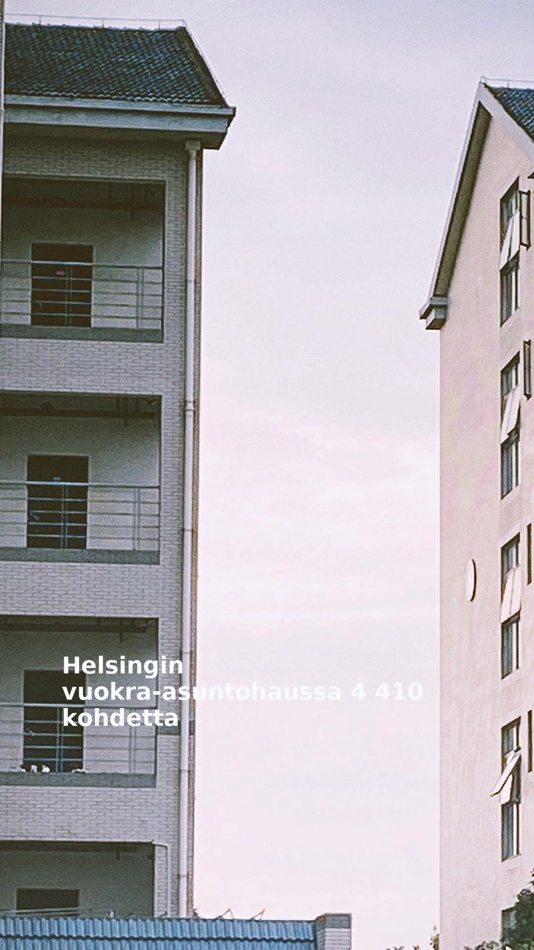 Helsingin vuokra-asuntohaussa 4 410 kohdetta