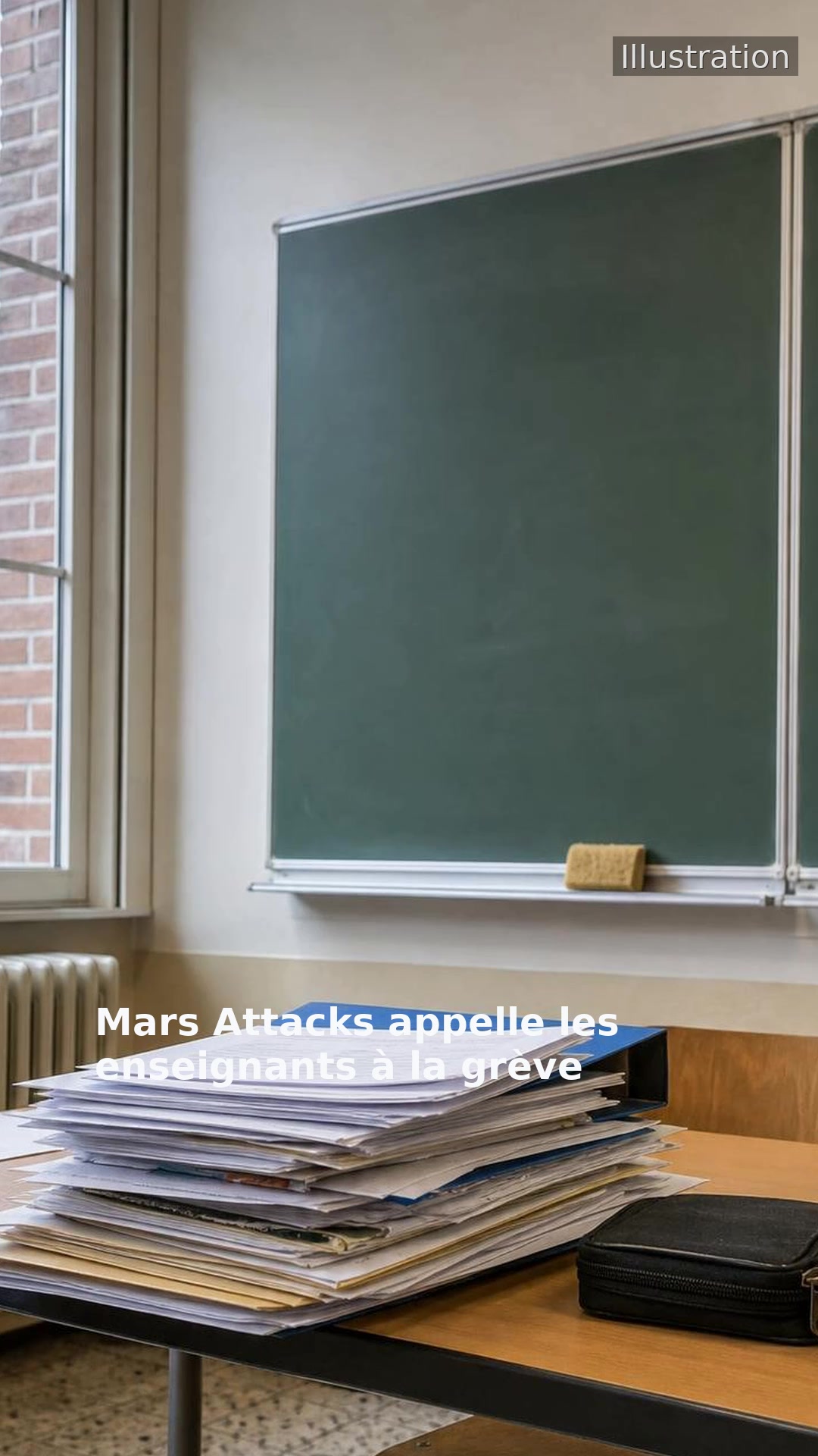 Mars Attacks appelle les enseignants à la grève