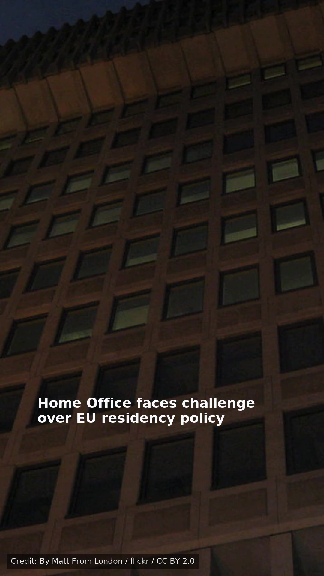 Home Office faces challenge over EU residency policy