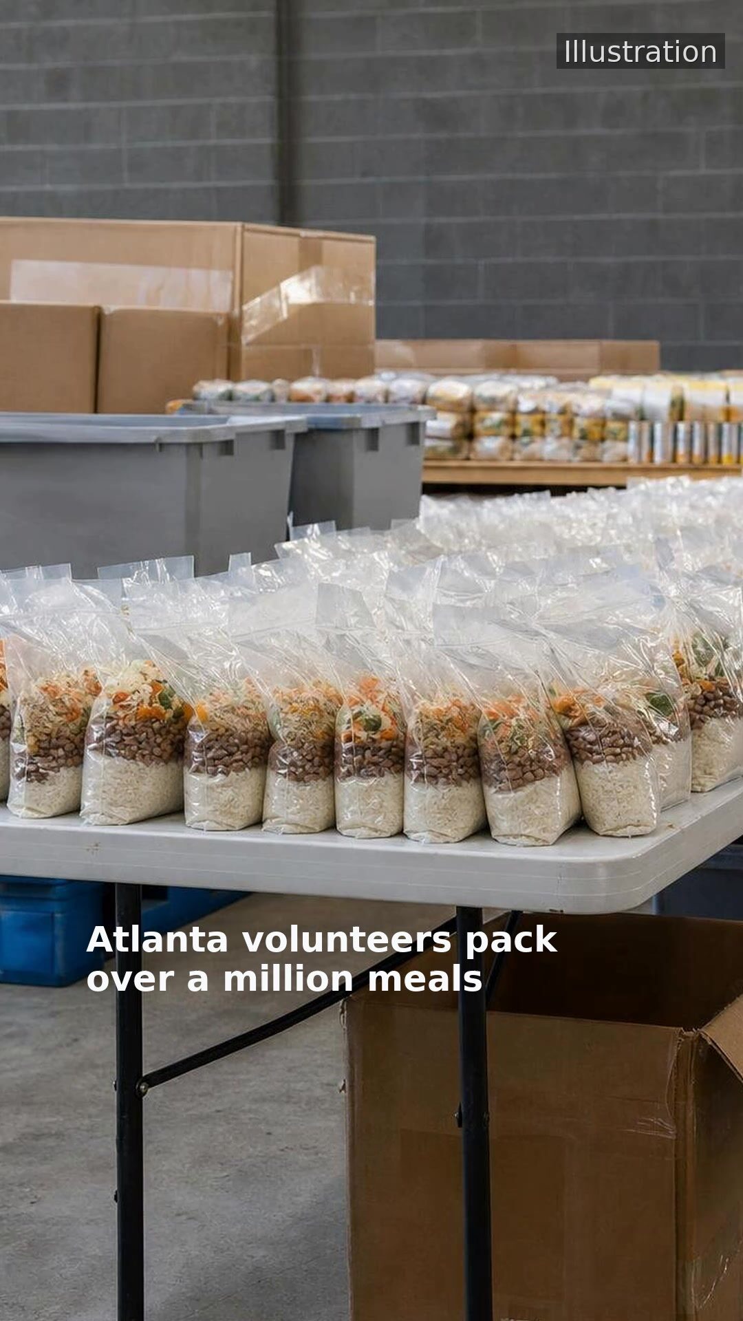 Atlanta volunteers pack over a million meals