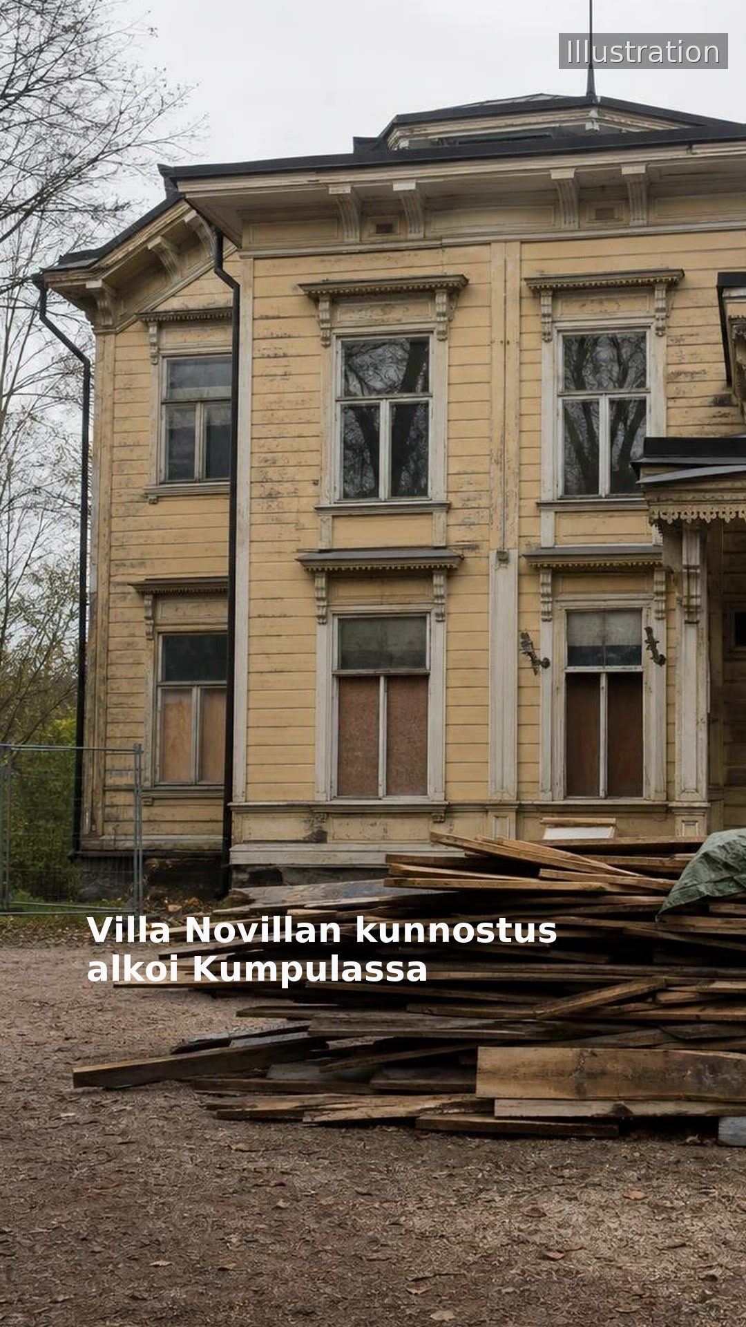 Villa Novillan kunnostus alkoi Kumpulassa