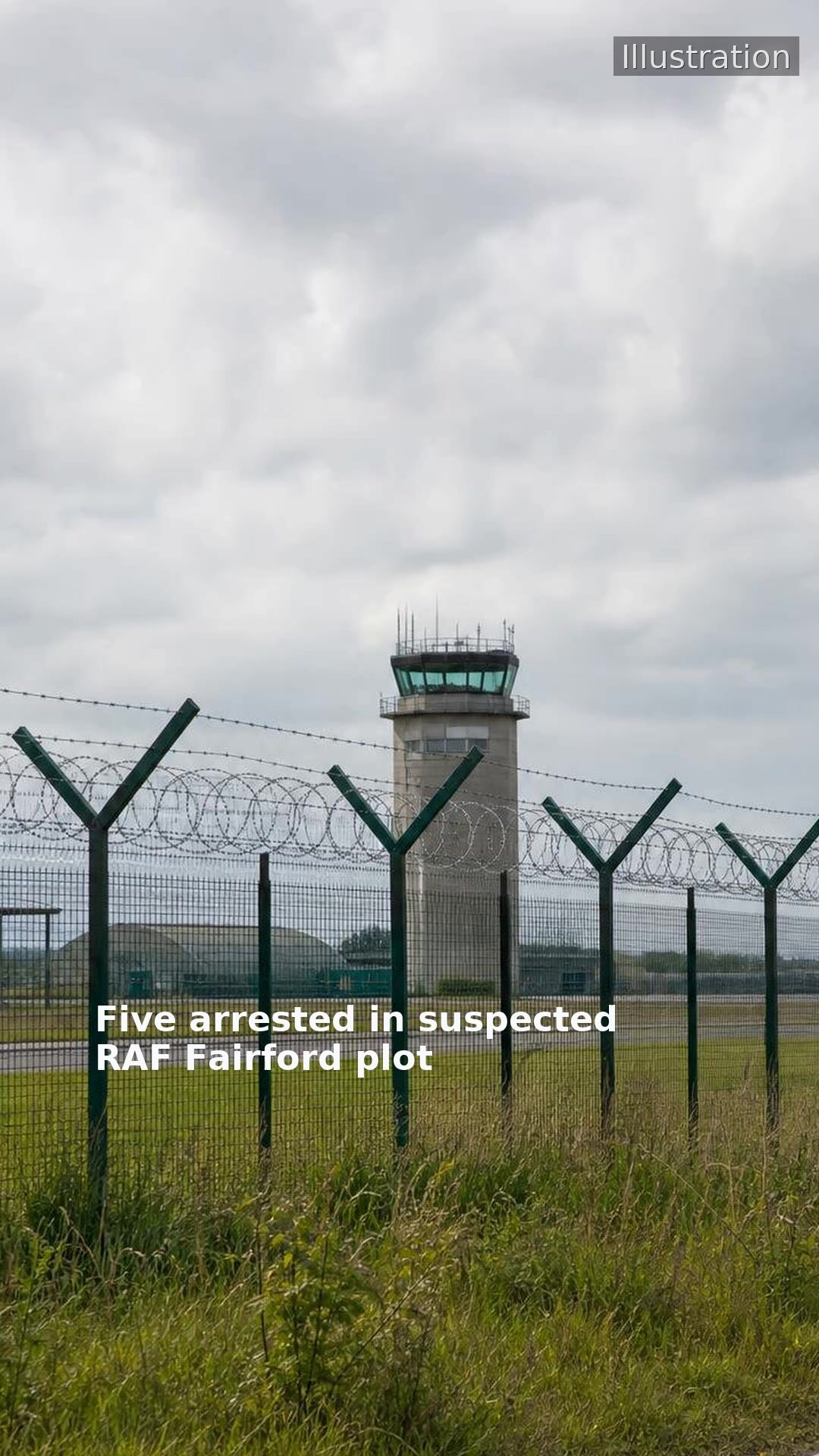 Five arrested in suspected RAF Fairford plot