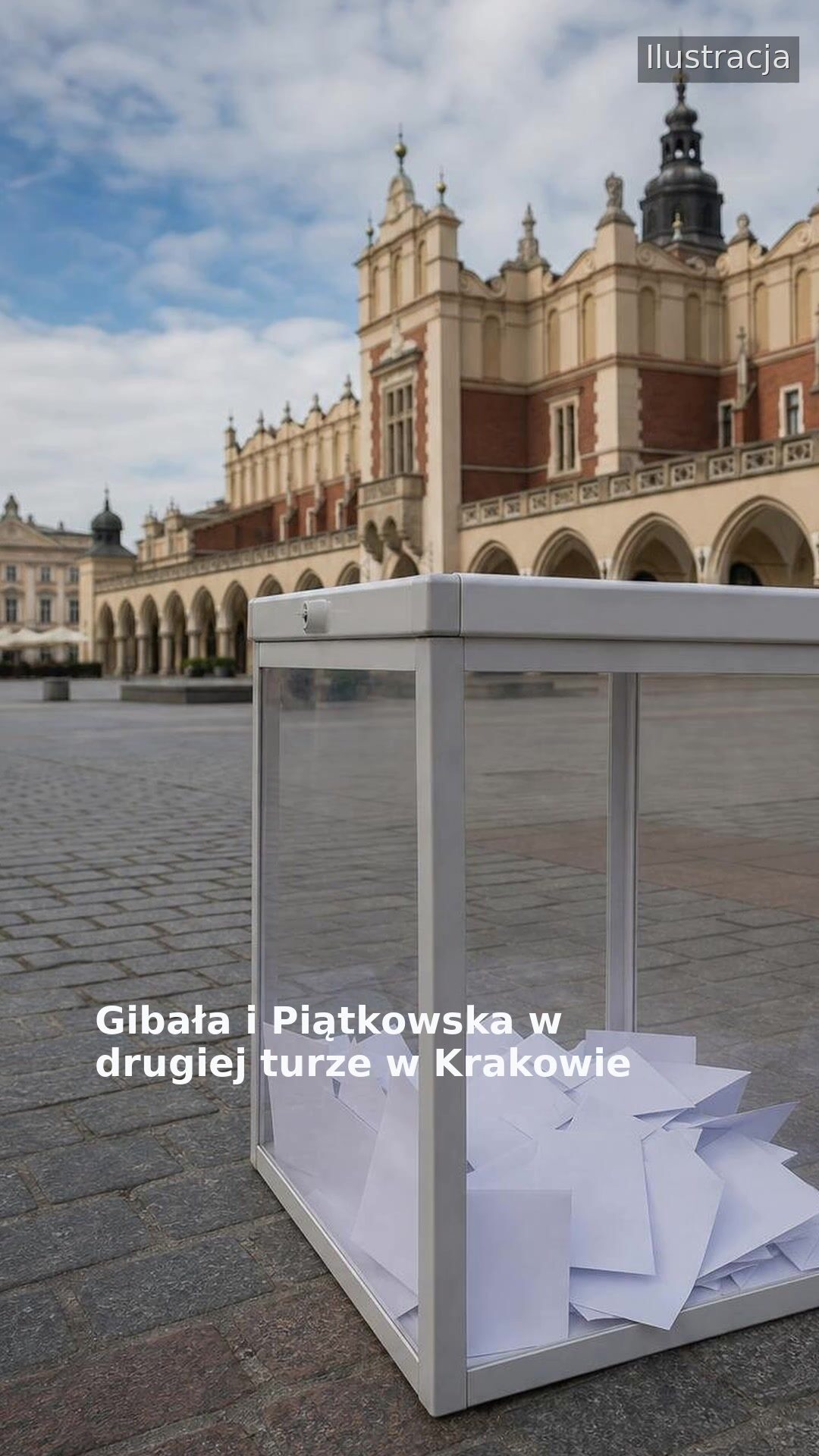 Gibała i Piątkowska w drugiej turze w Krakowie