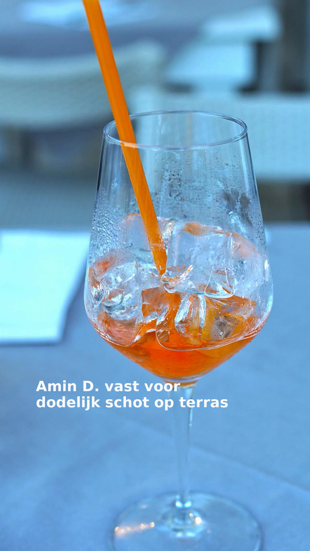 Amin D. vast voor dodelijk schot op terras