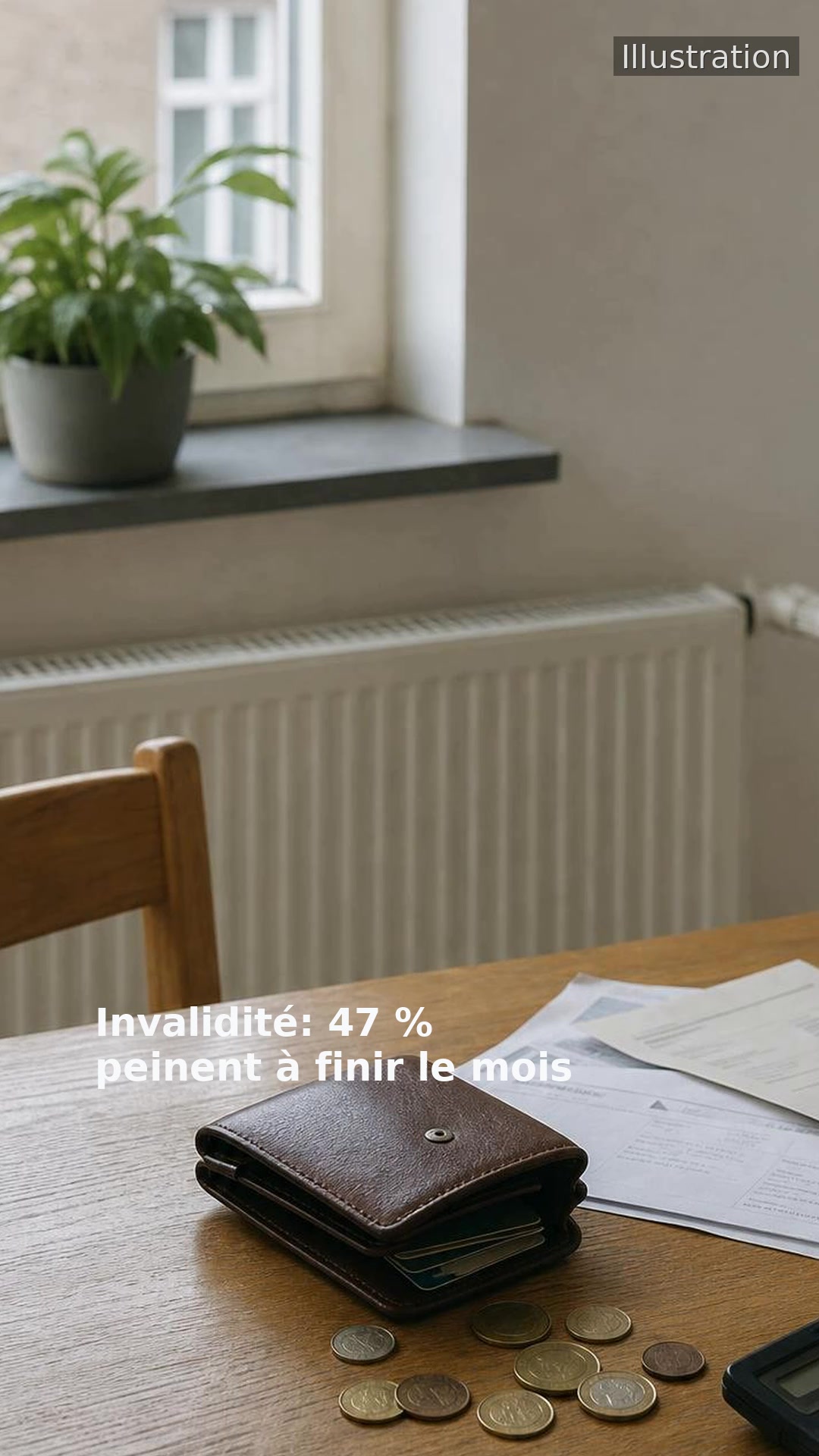 Invalidité: 47 % peinent à finir le mois