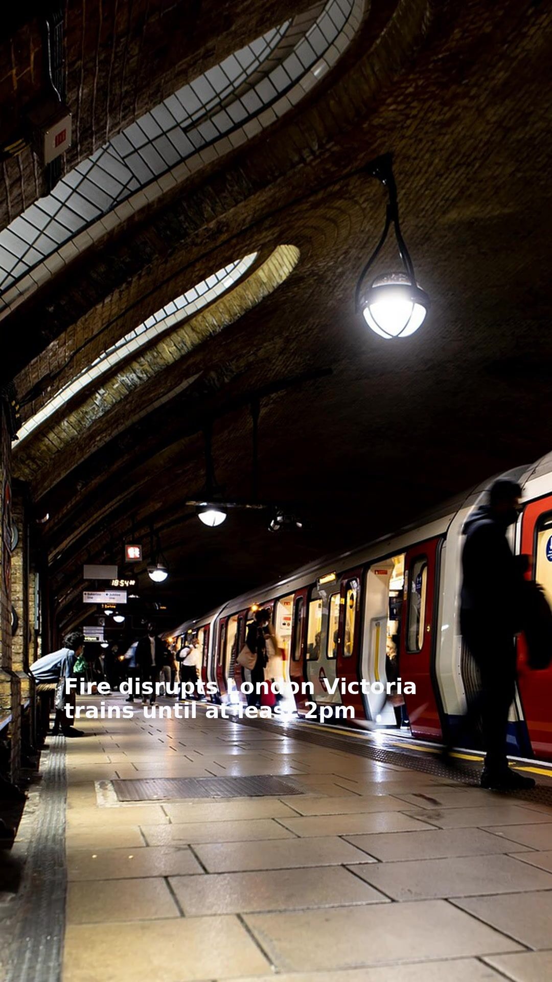 Fire disrupts London Victoria trains until at least 2pm
