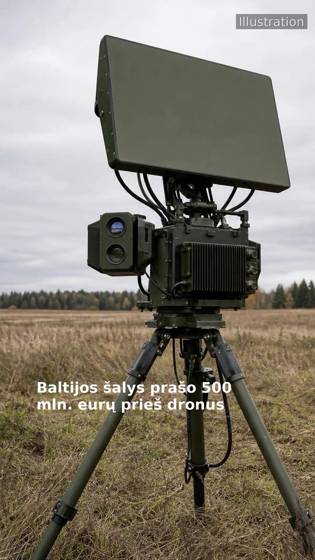 Baltijos šalys prašo 500 mln. eurų prieš dronus