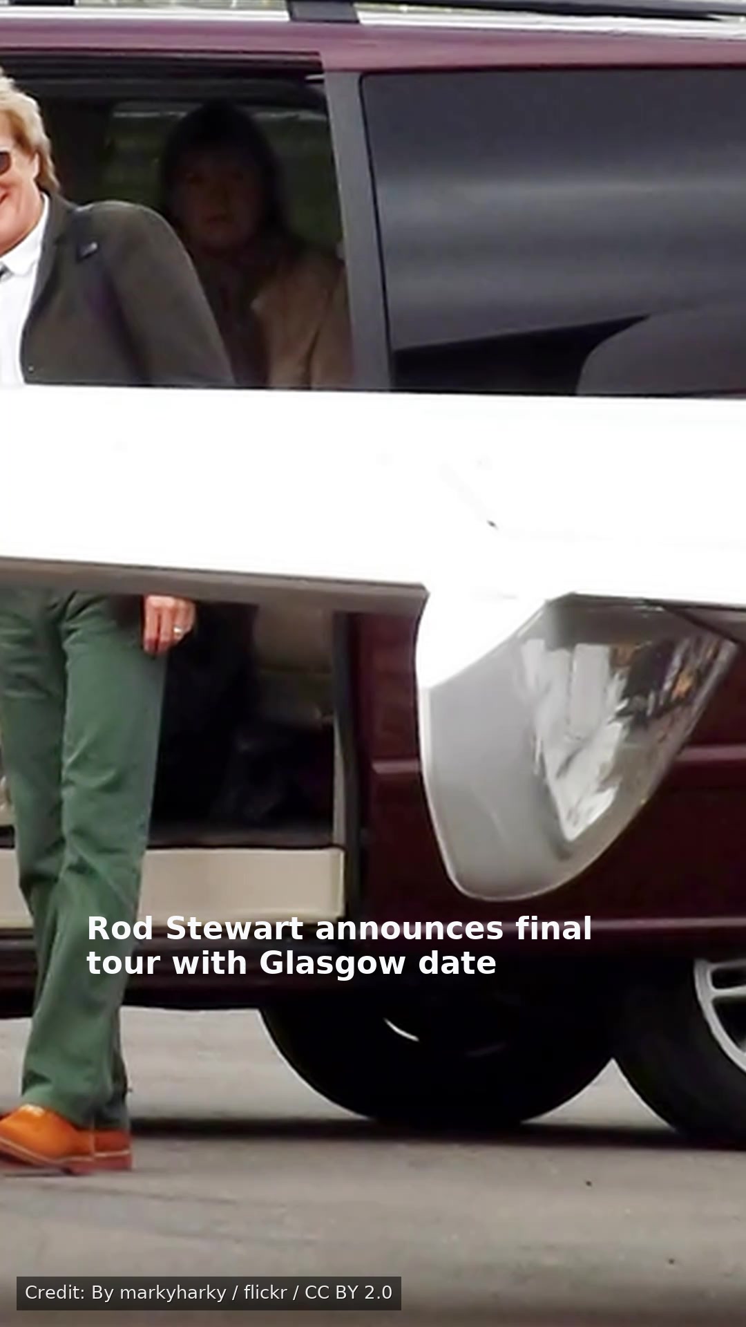 Rod Stewart announces final tour with Glasgow date