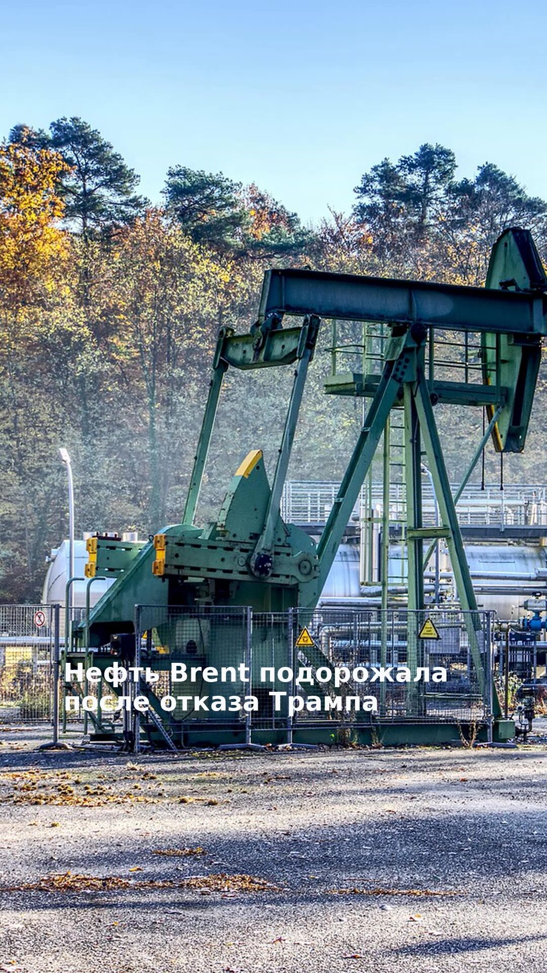 Нефть Brent подорожала после отказа Трампа