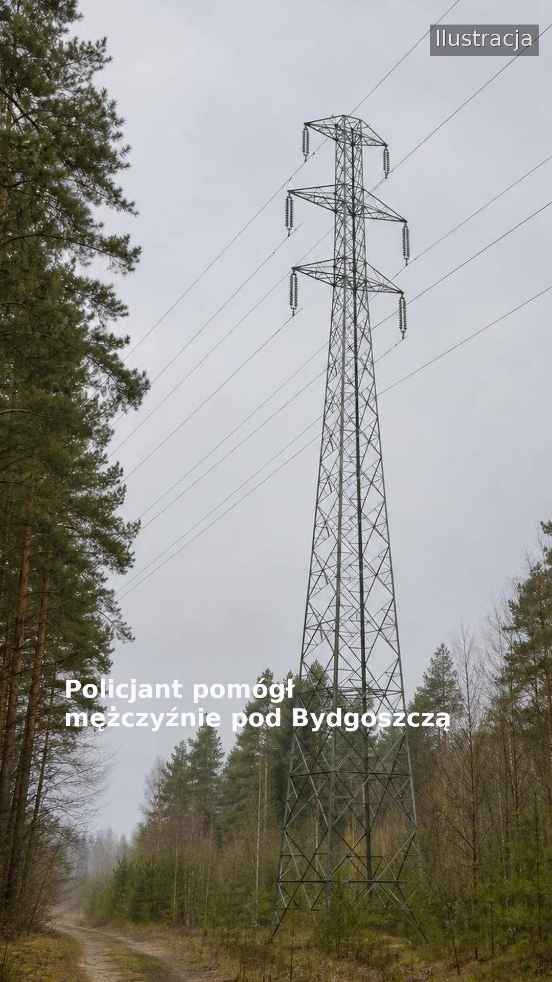 Policjant pomógł mężczyźnie pod Bydgoszczą