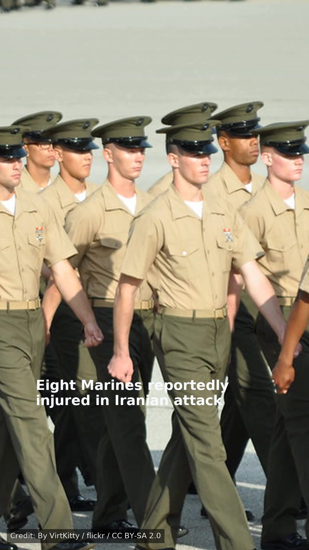 Eight Marines reportedly injured in Iranian attack