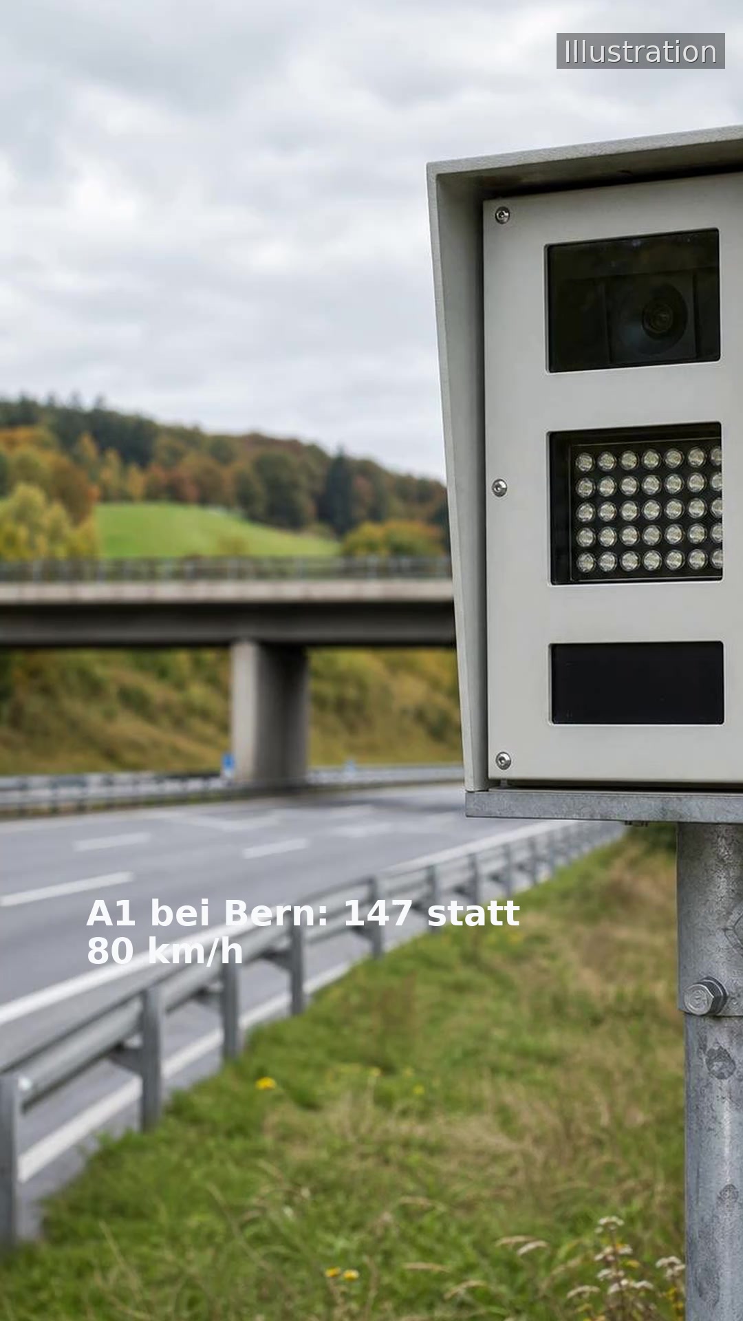 A1 bei Bern: 147 statt 80 km/h