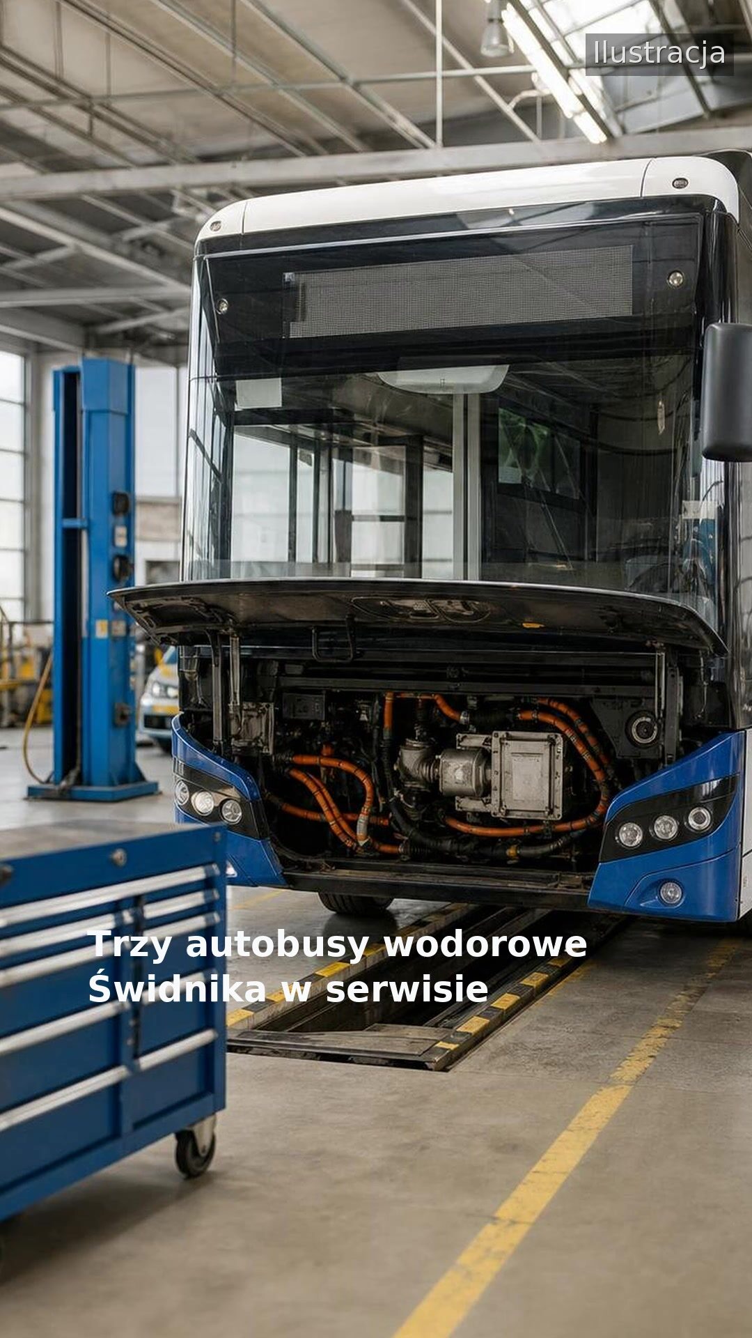 Trzy autobusy wodorowe Świdnika w serwisie