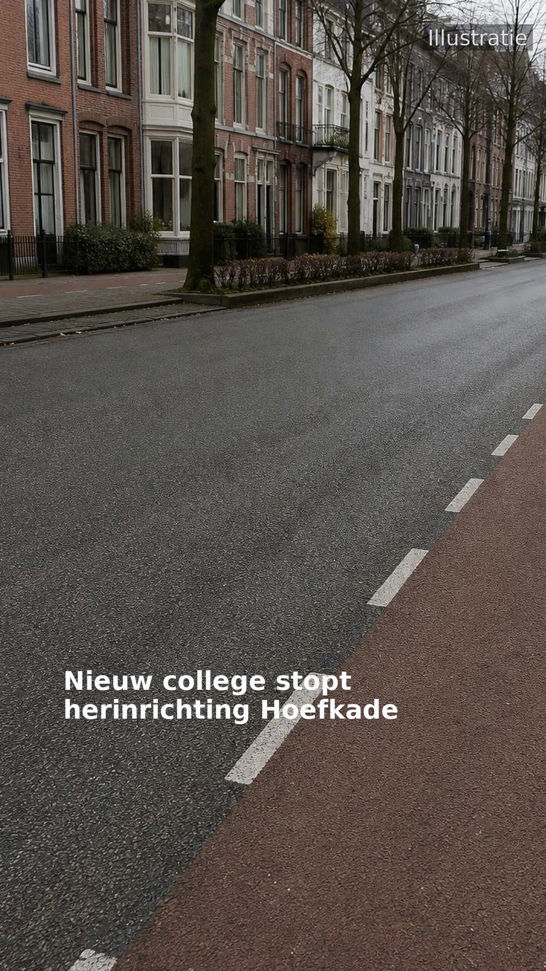 Nieuw college stopt herinrichting Hoefkade