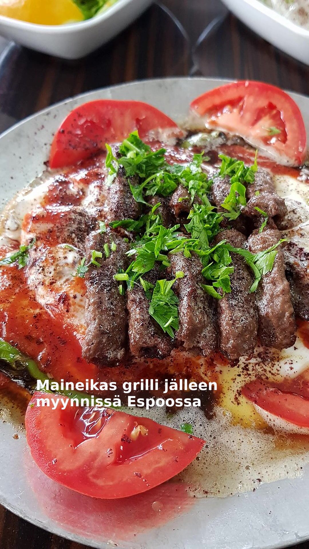 Maineikas grilli jälleen myynnissä Espoossa