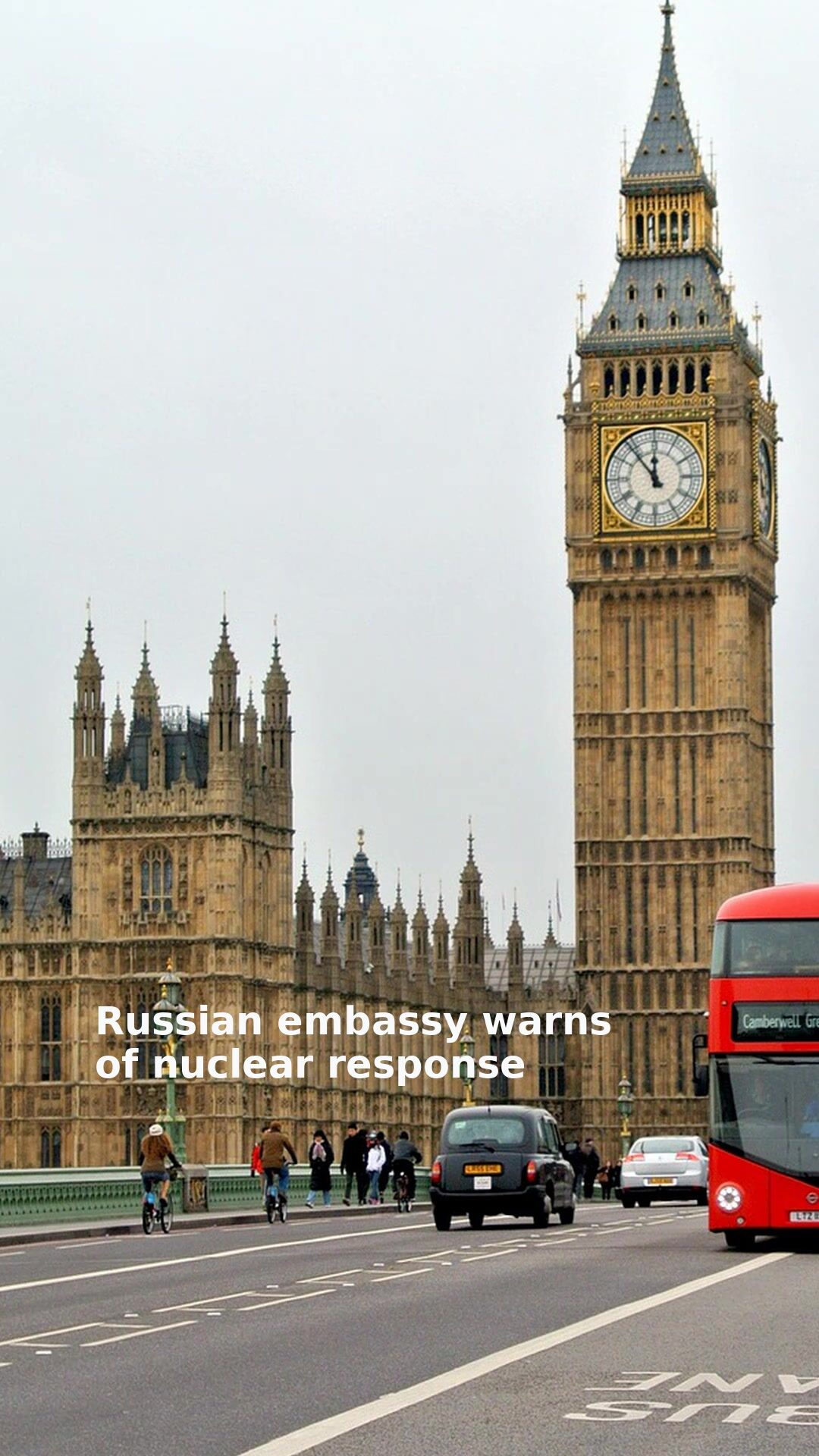 Russian embassy warns of nuclear response