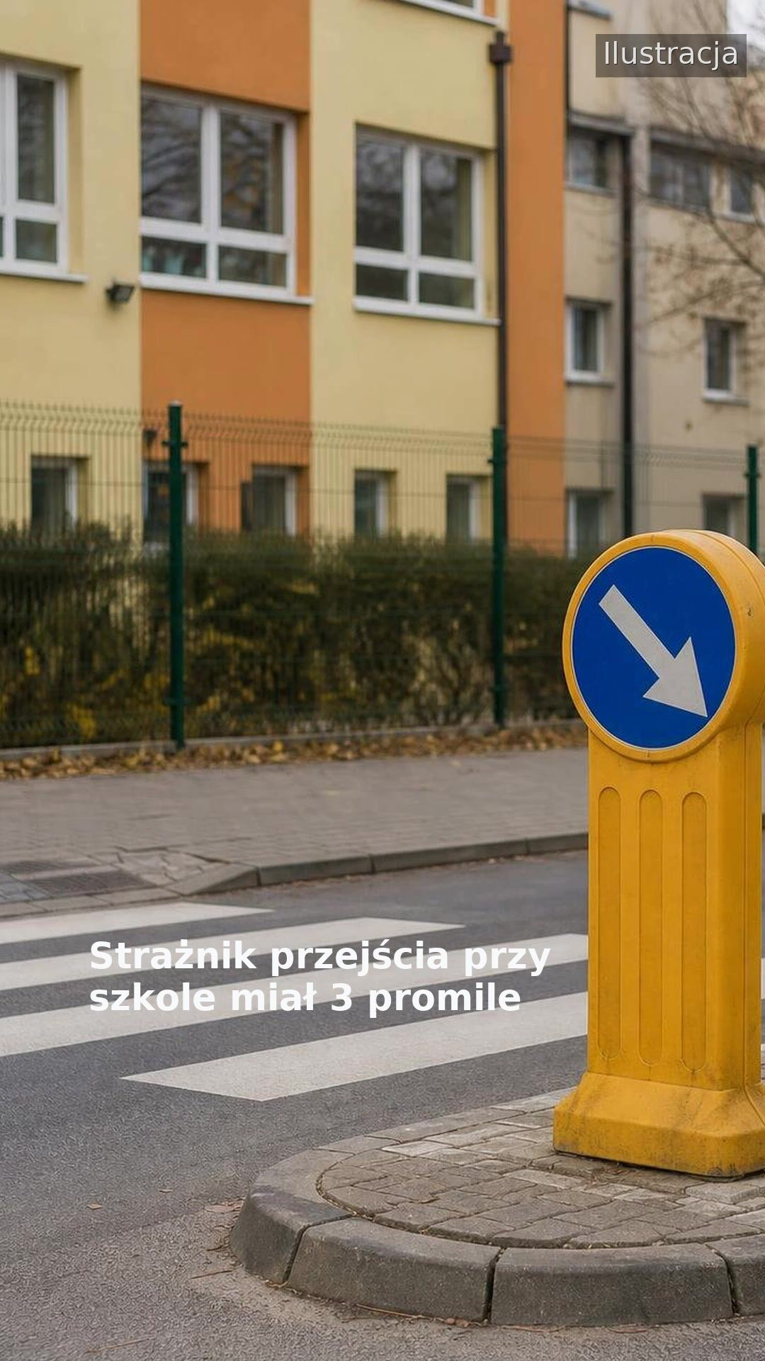 Strażnik przejścia przy szkole miał 3 promile
