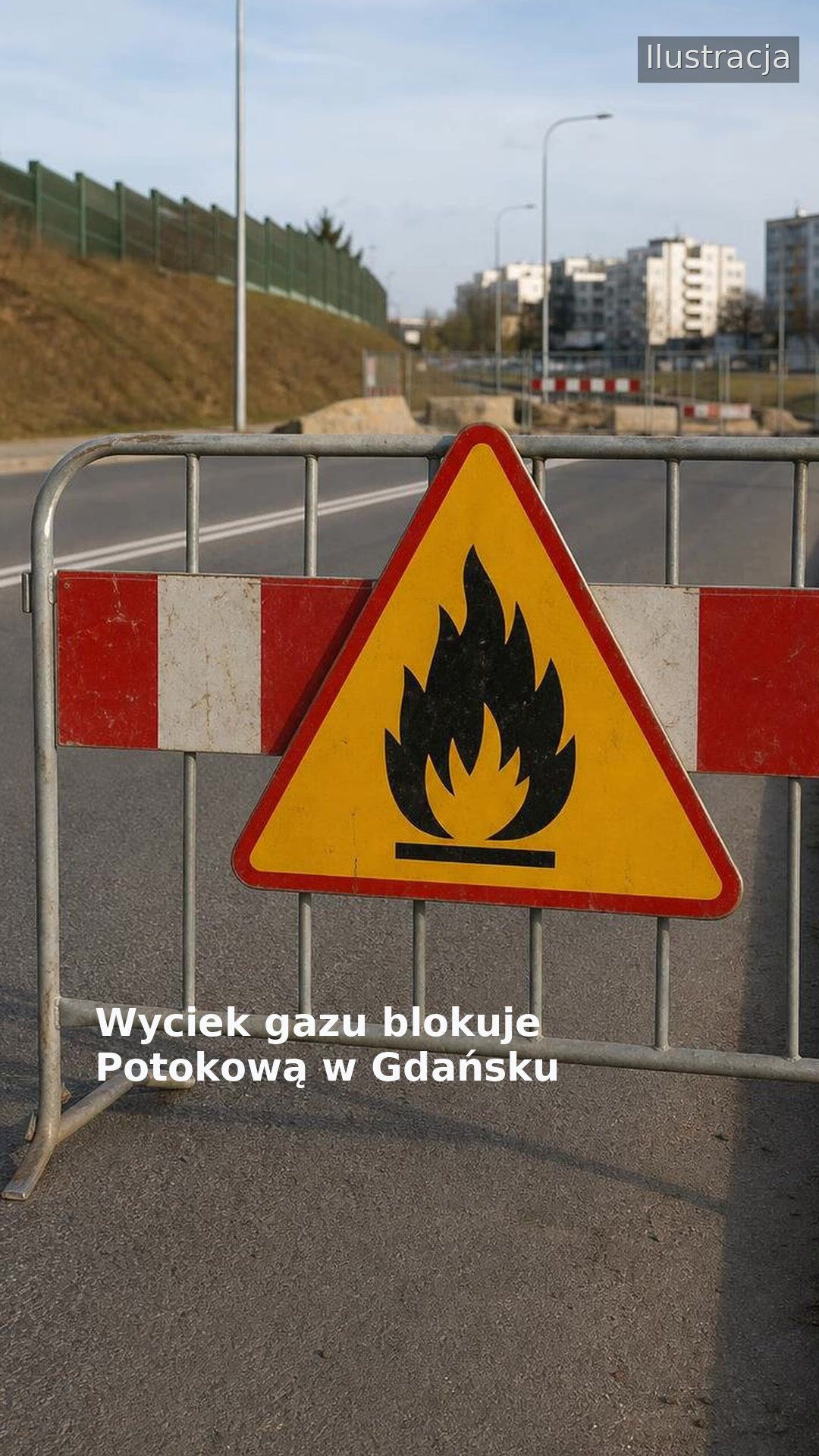 Wyciek gazu blokuje Potokową w Gdańsku