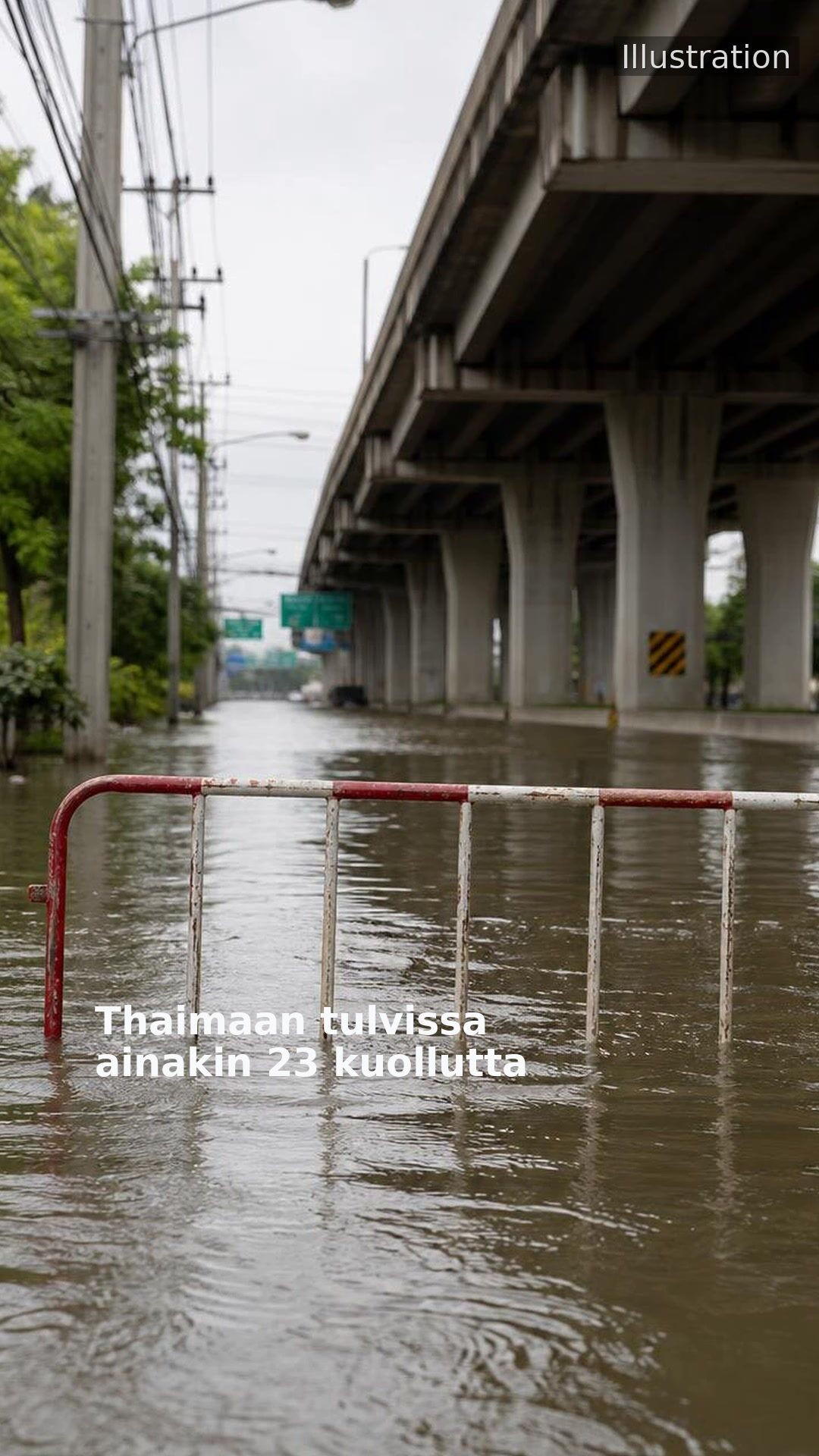 Thaimaan tulvissa ainakin 23 kuollutta