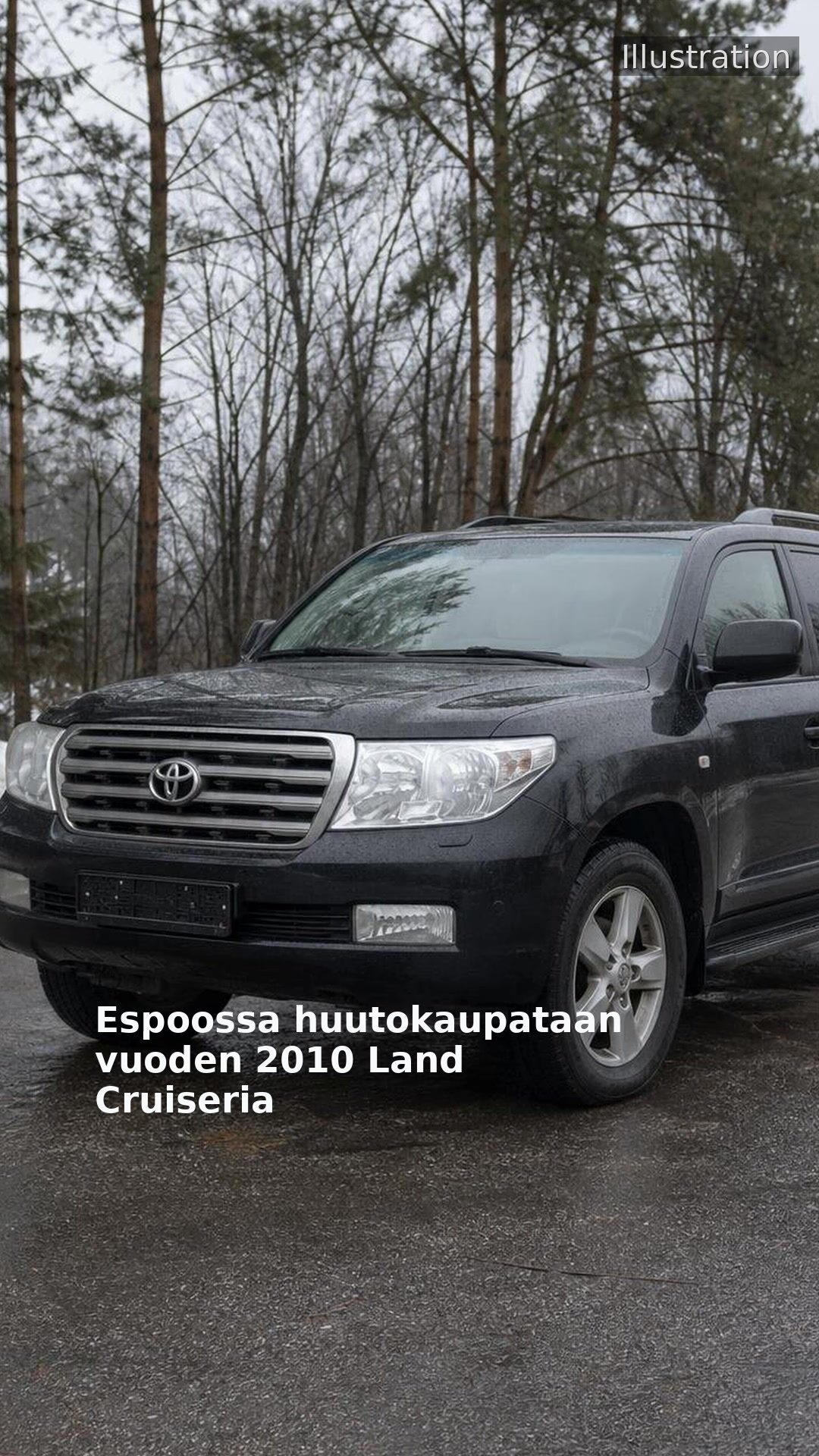 Espoossa huutokaupataan vuoden 2010 Land Cruiseria