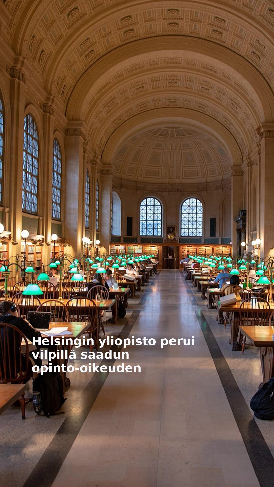 Helsingin yliopisto perui vilpillä saadun opinto-oikeuden