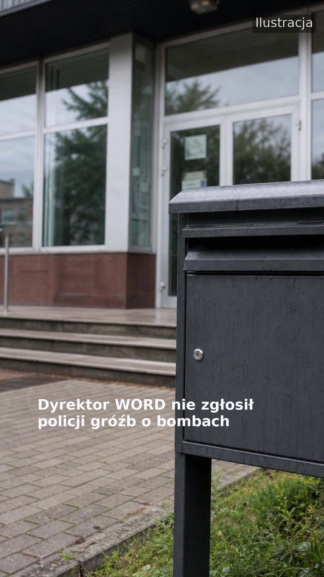 Dyrektor WORD nie zgłosił policji gróźb o bombach