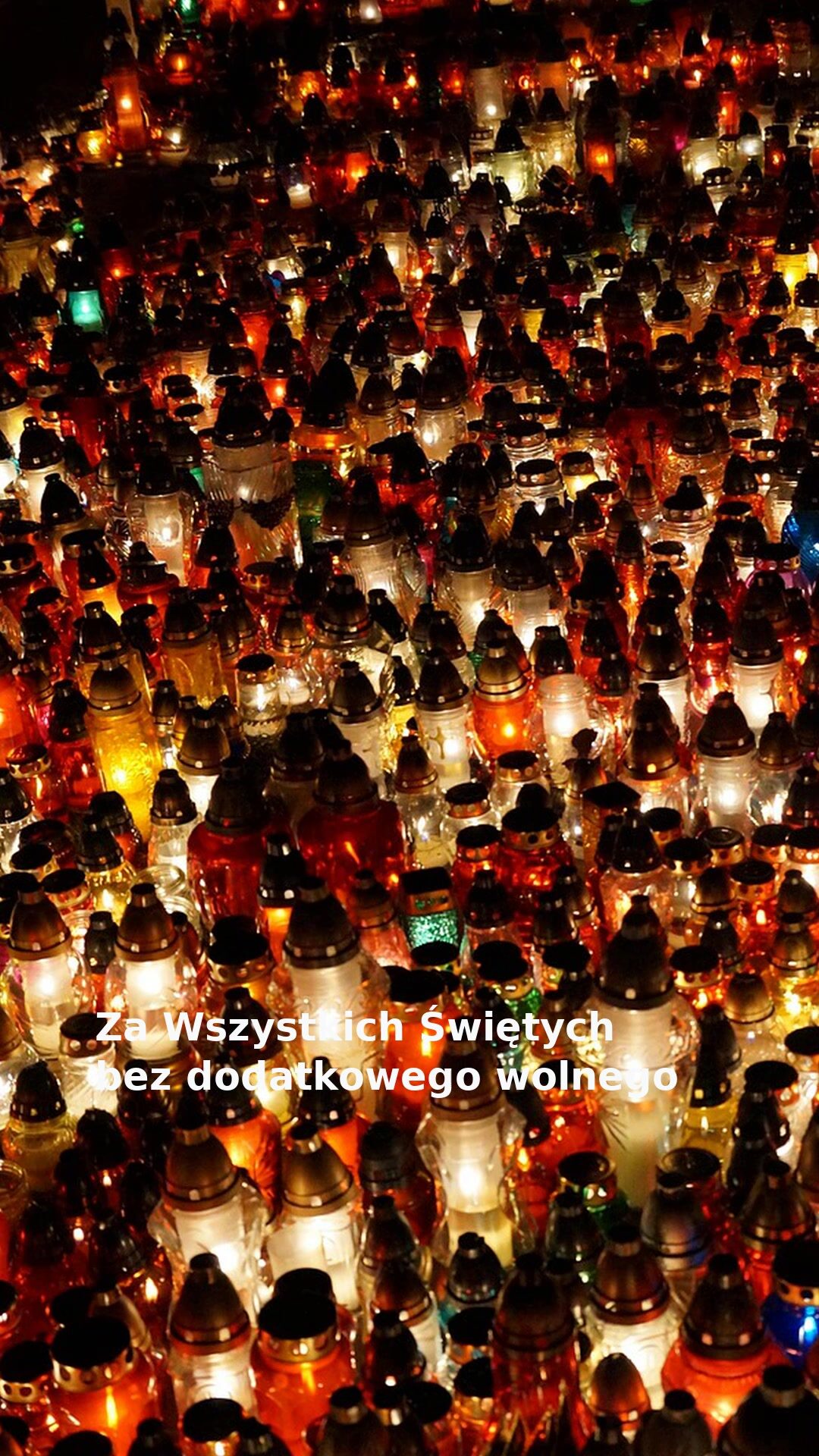 Za Wszystkich Świętych bez dodatkowego wolnego