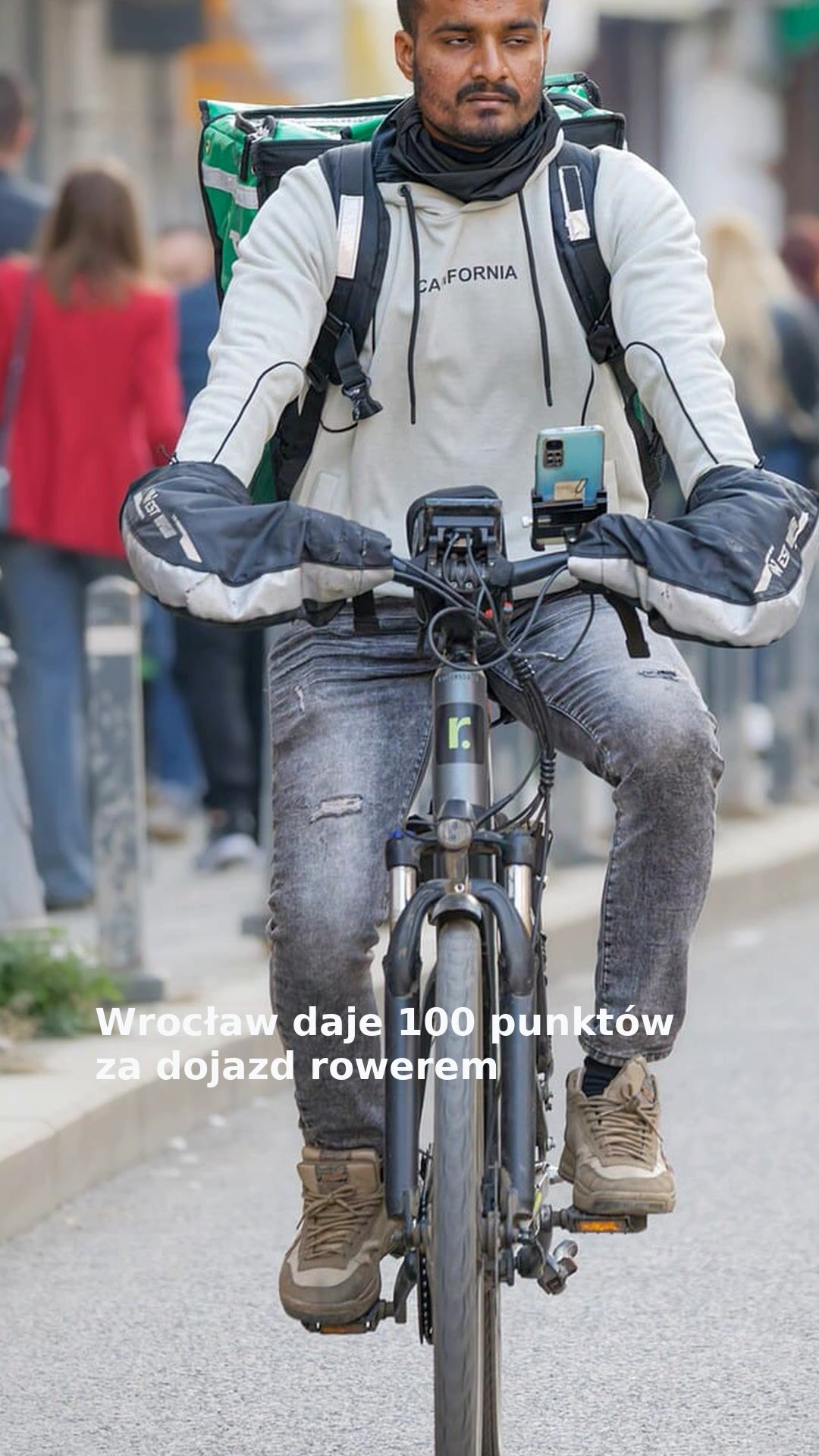 Wrocław daje 100 punktów za dojazd rowerem