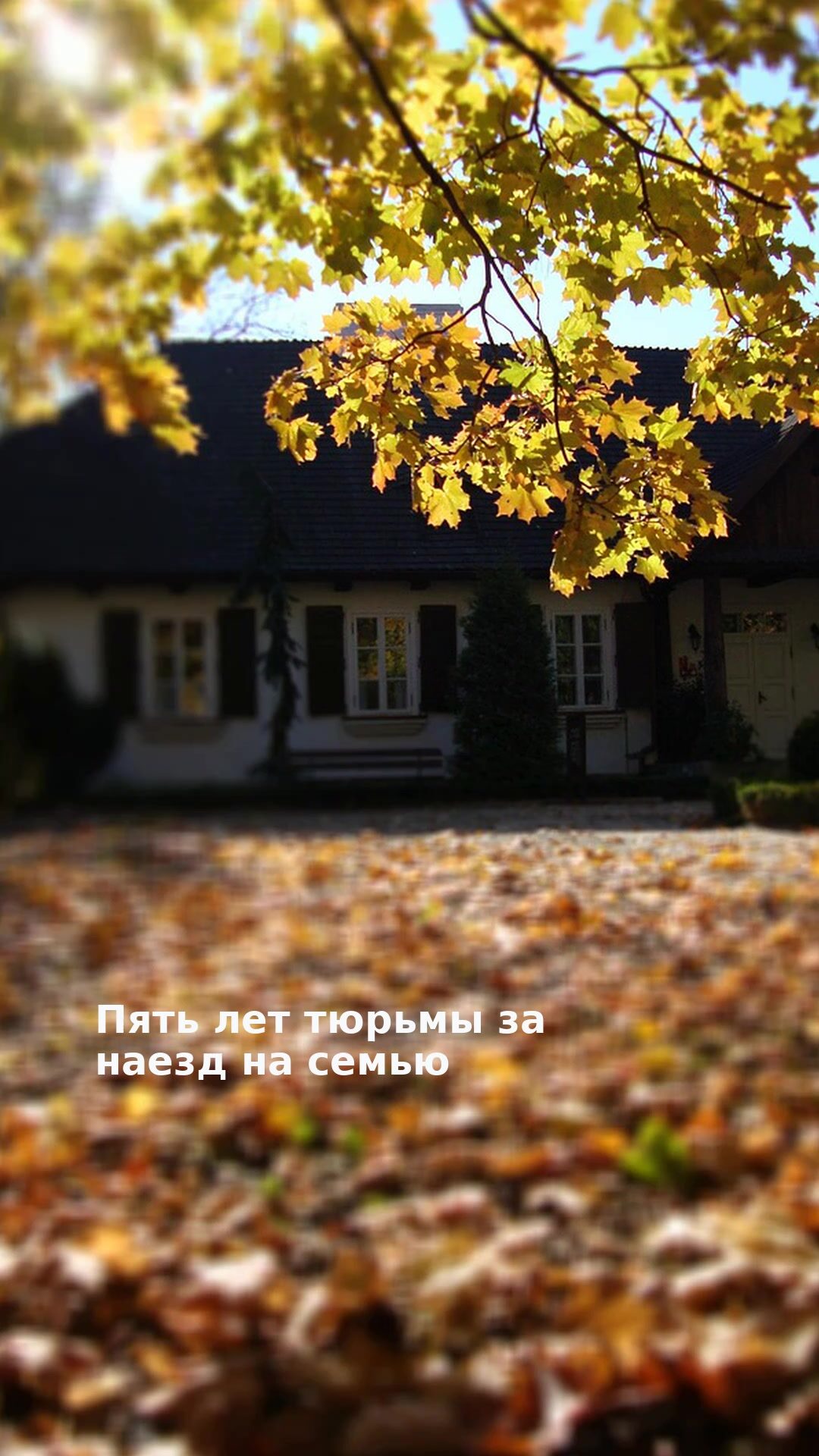 Пять лет тюрьмы за наезд на семью