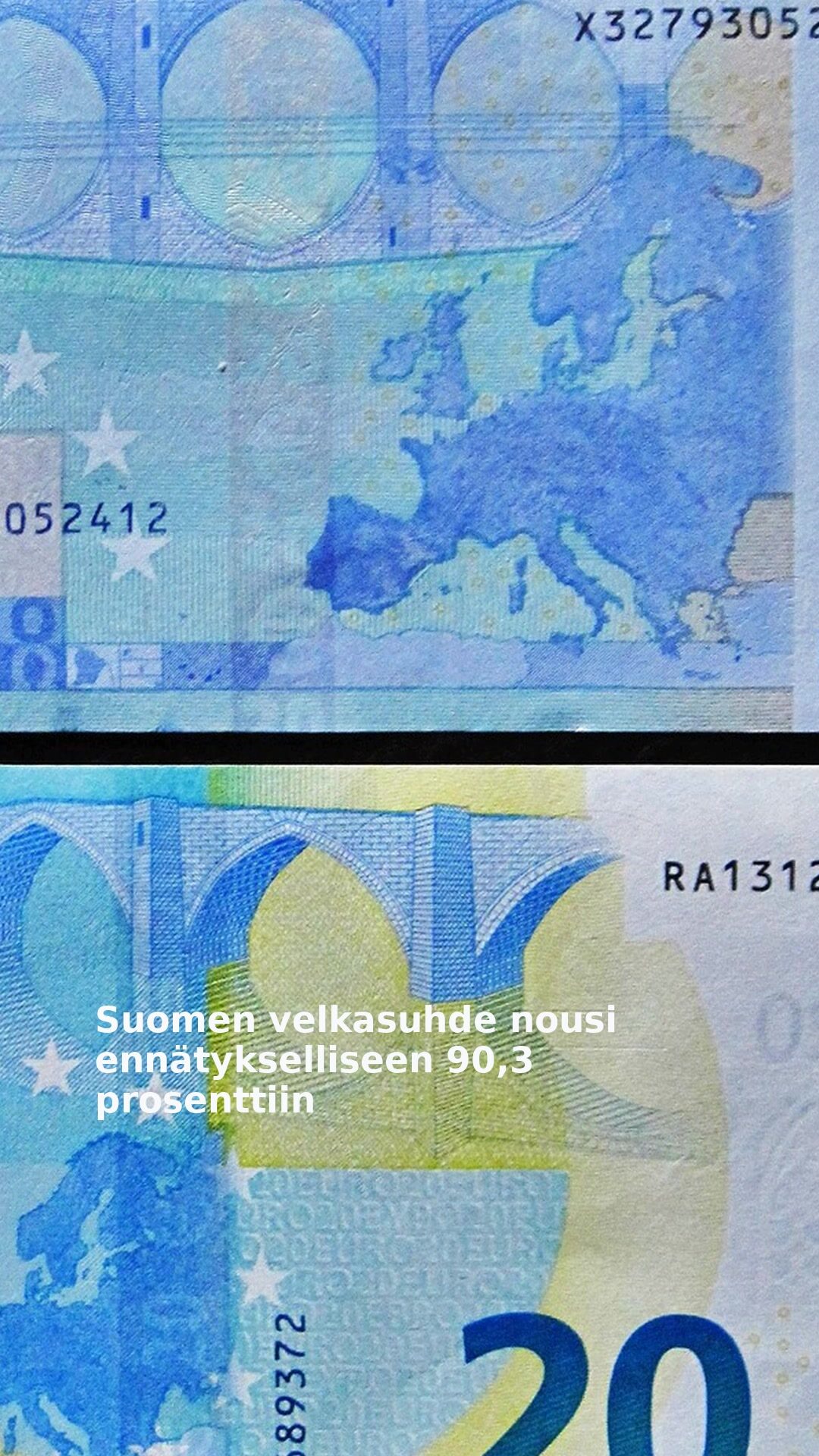 Suomen velkasuhde nousi ennätykselliseen 90,3 prosenttiin