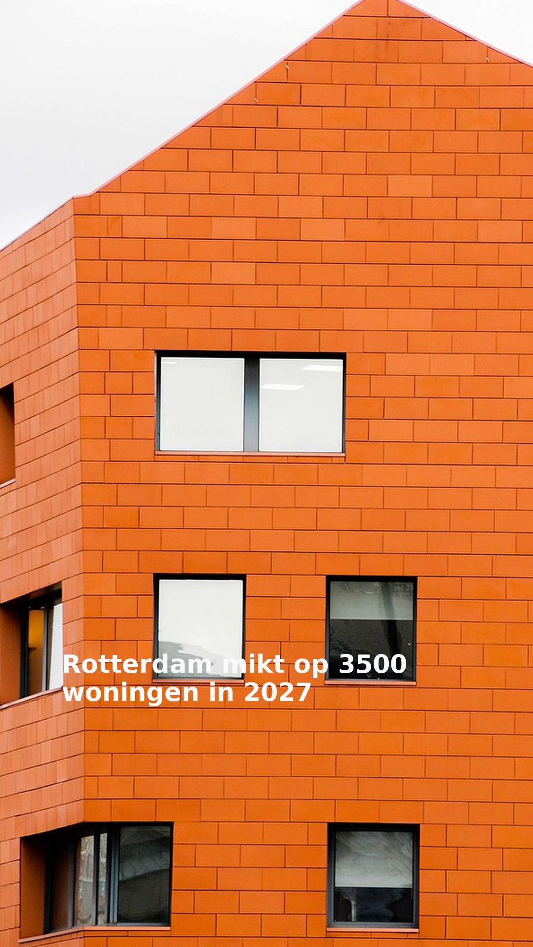 Rotterdam mikt op 3500 woningen in 2027